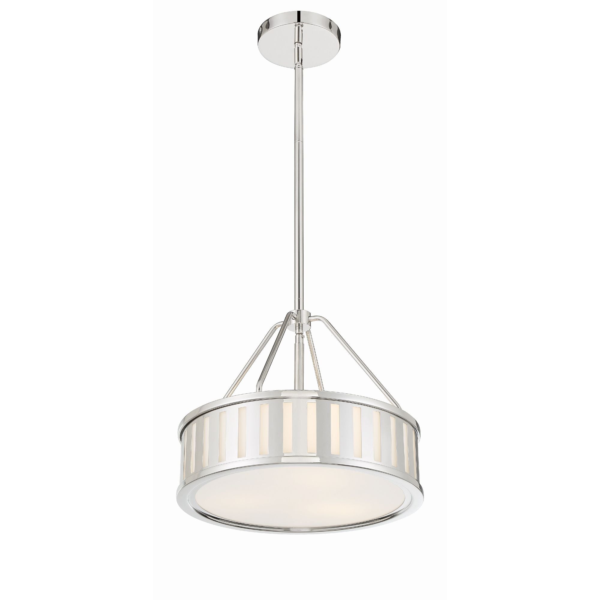 Kendal 15.5'' Polished Nickel Chandelier Silver 15.5"W x 13.75"H x 15.5"D