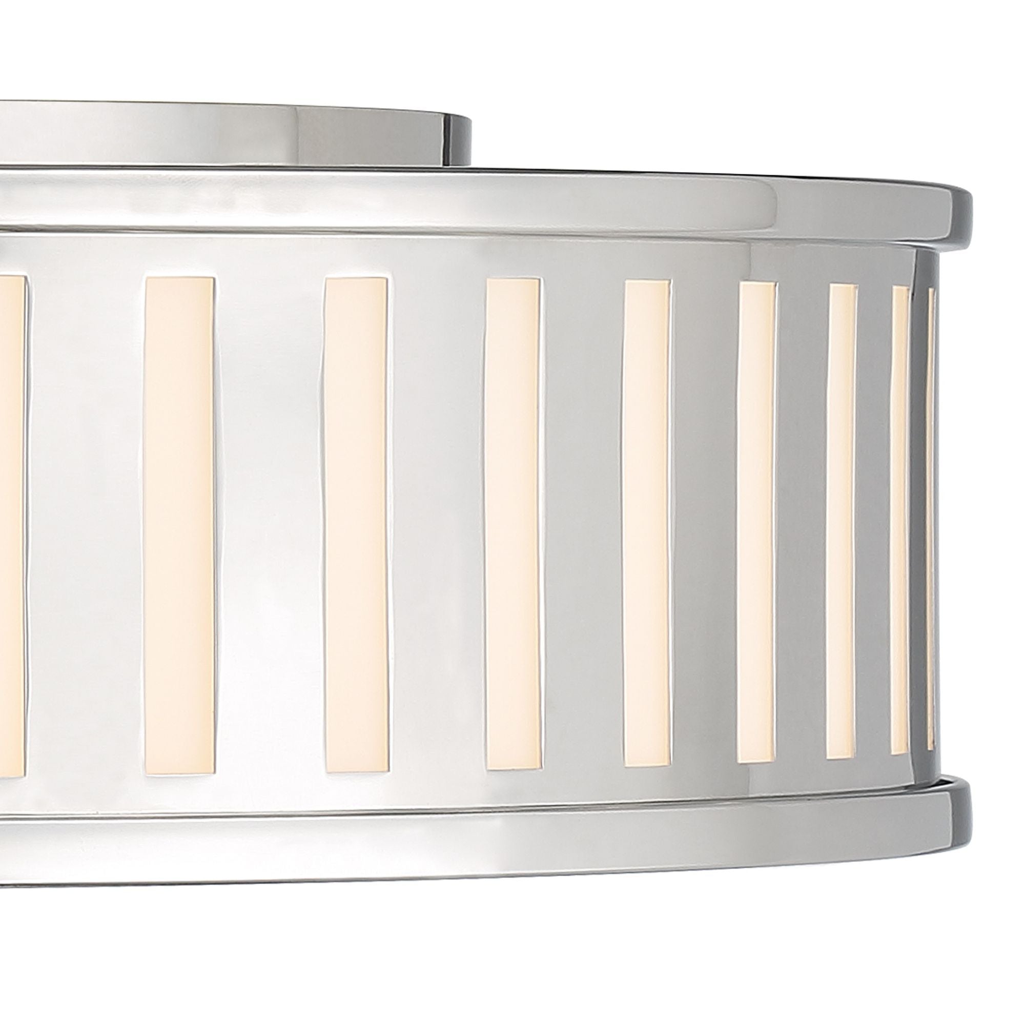 Kendal 4 Light Polished Nickel Flush Mount 22.5"W x 5.25"H x 22.5"D