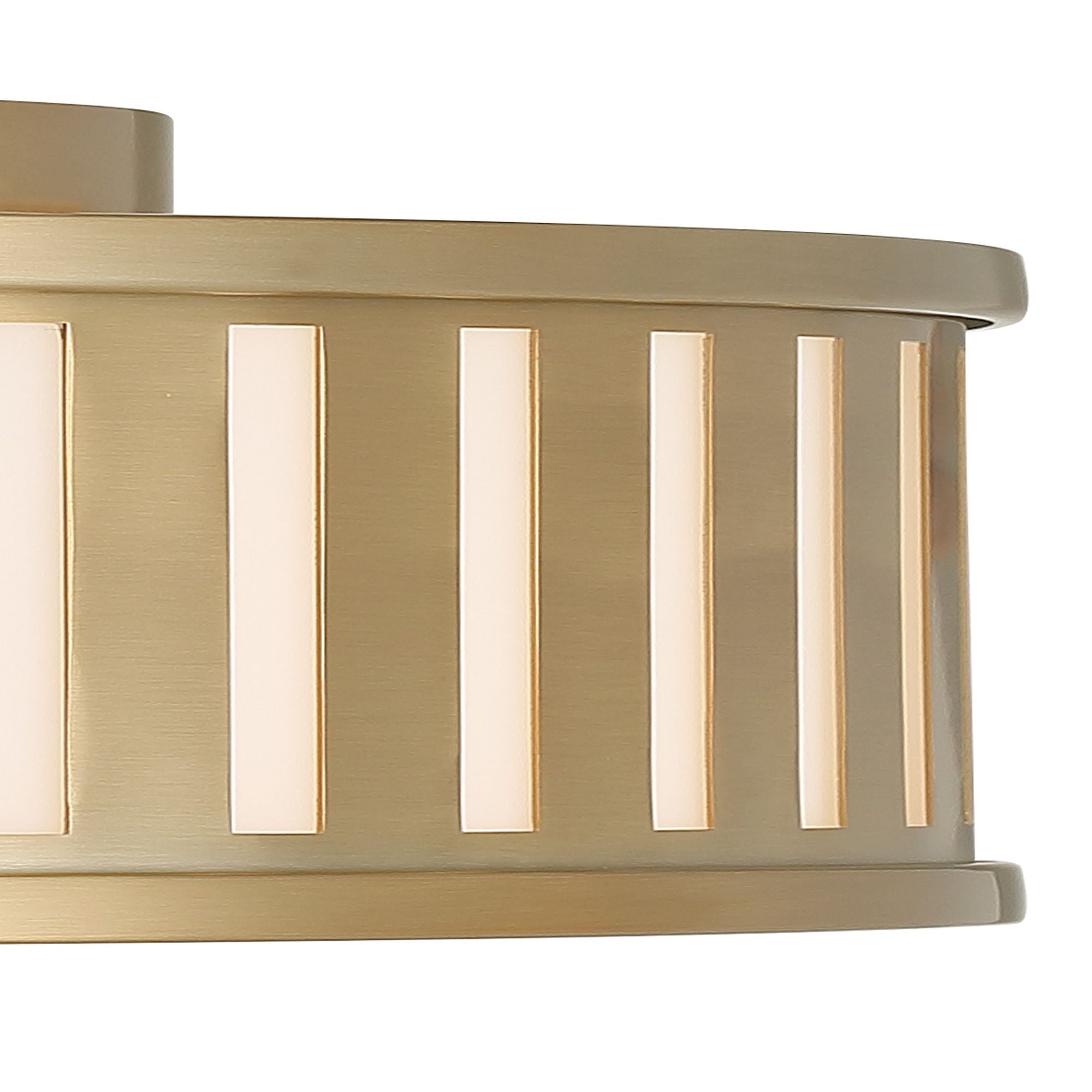 Kendal 4 Light Vibrant Gold Flush Mount 22.5"W x 5.25"H x 22.5"D