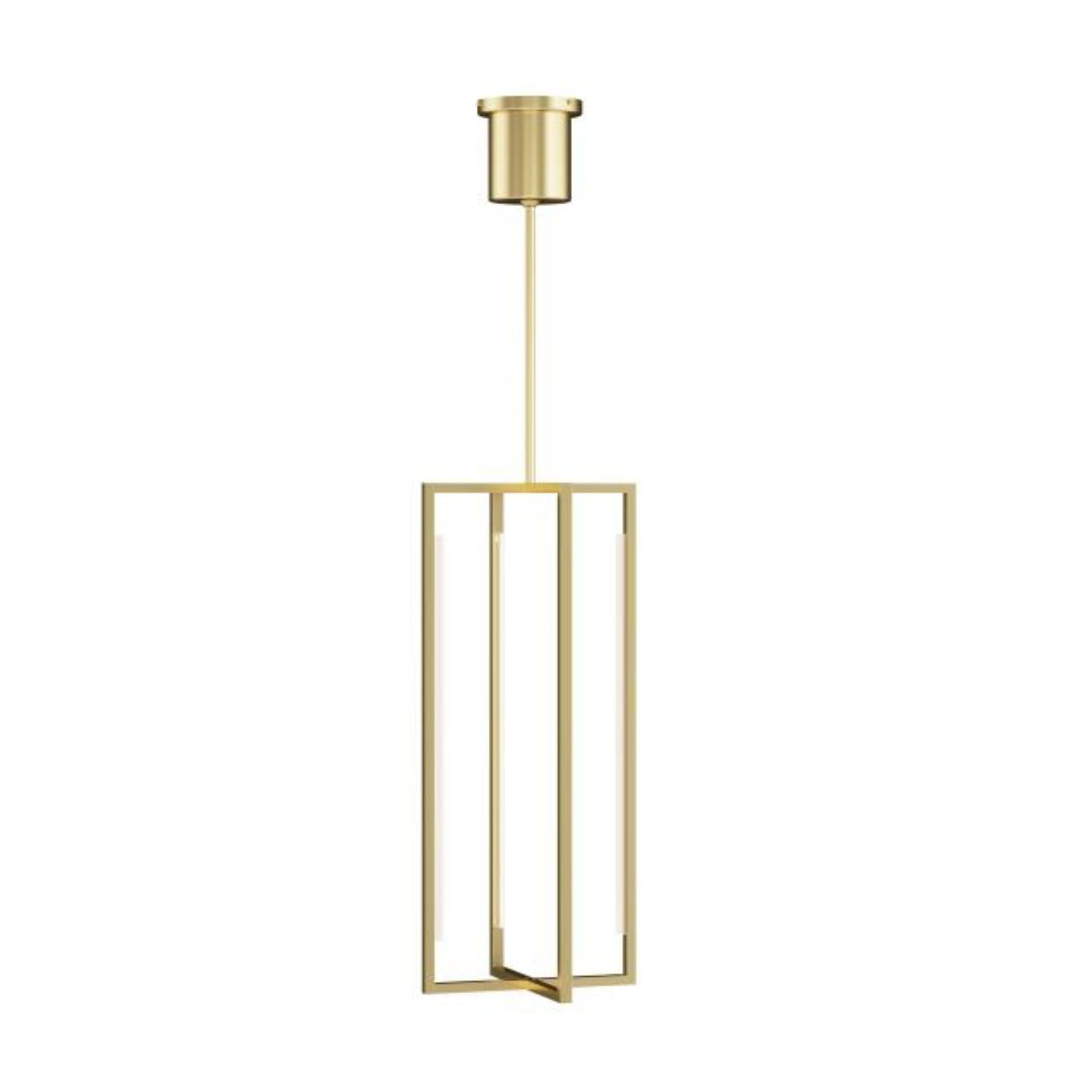 Kenway 18 Pendant Line-Voltage Pendants/Suspension 1-Light LED 3000K Natural Brass by Sean Lavin