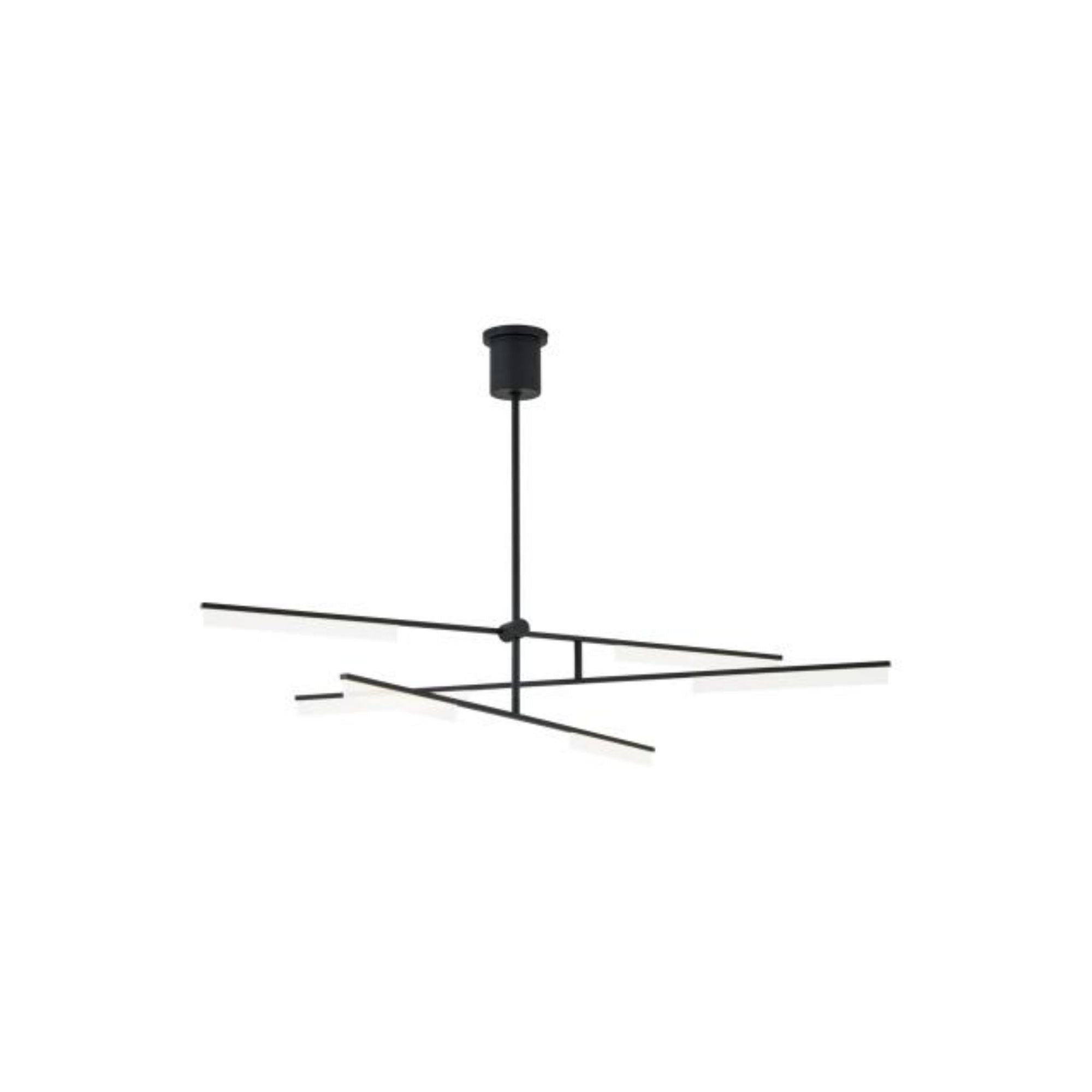 Klee 6-Light Chandelier Line-Voltage Pendants/Suspension 3-Light LED 3000K Nightshade Black by Sean Lavin