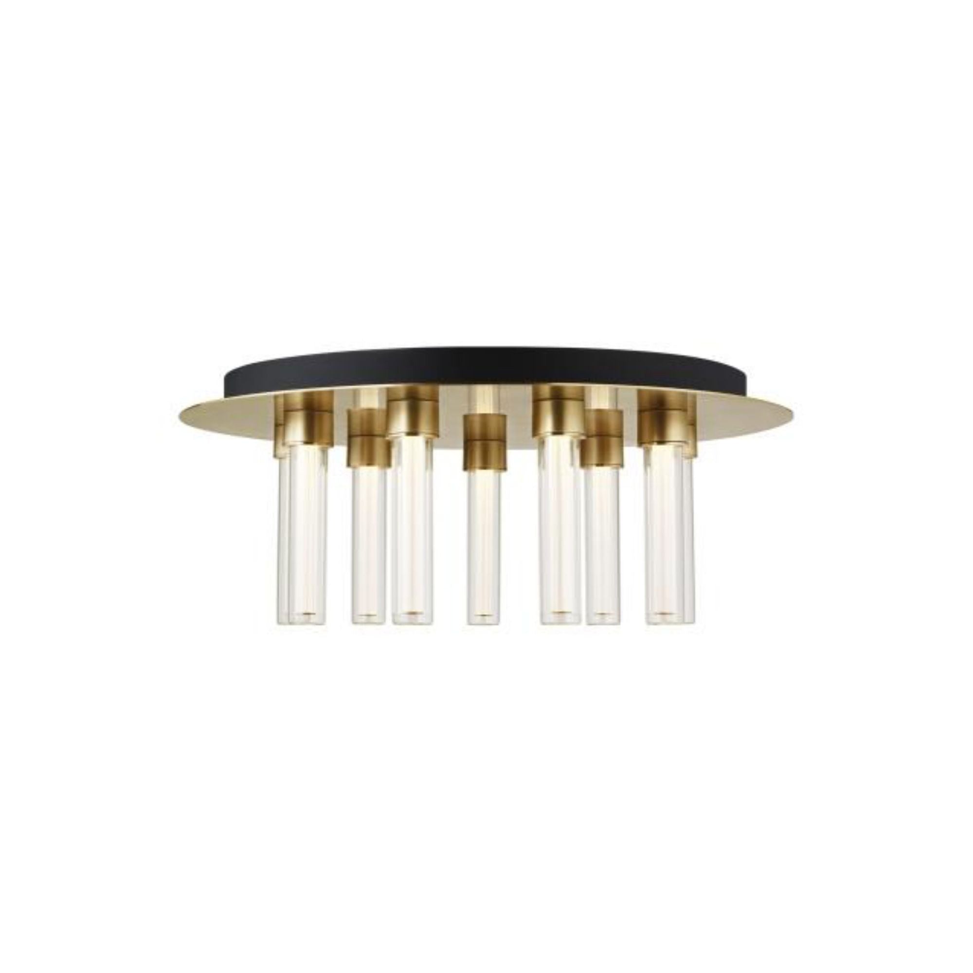 Kola 22 Flush Mount Flush & Semi-Flush Mount 9-Light LED 2700K Natural Brass by Sean Lavin