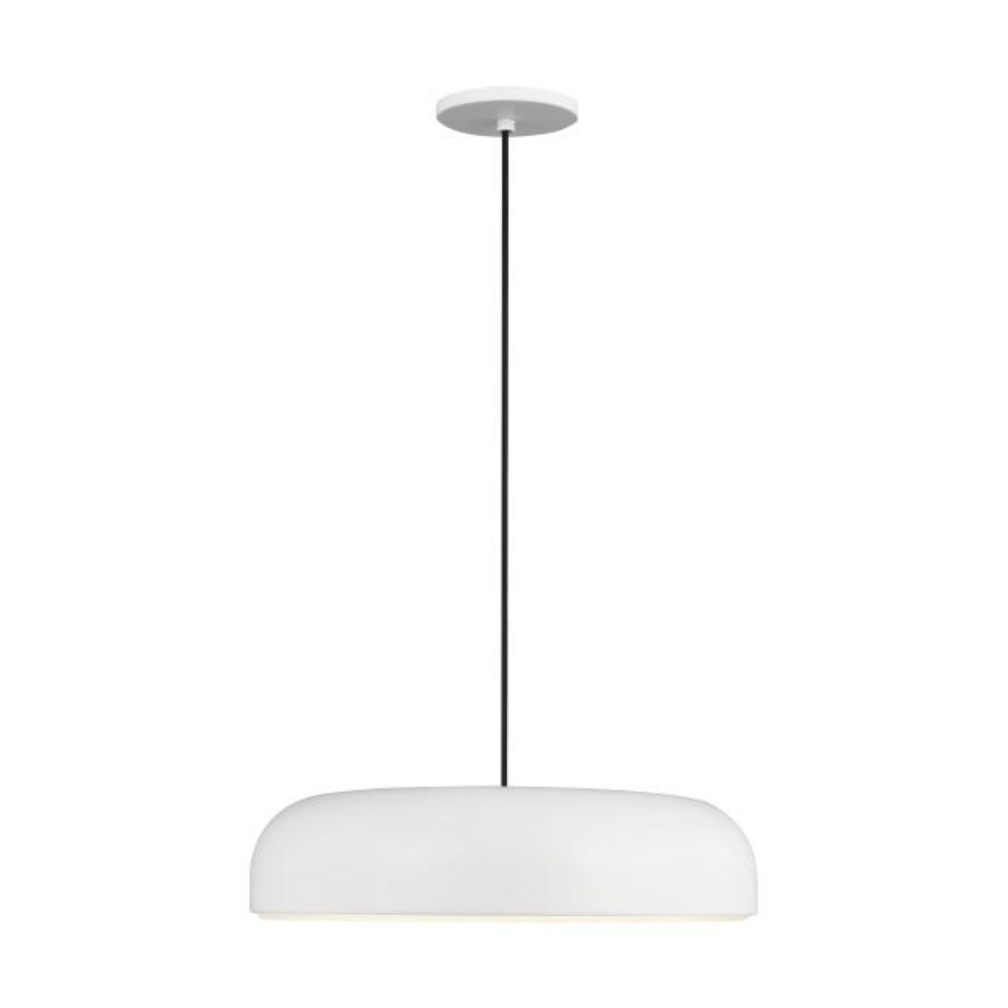Kosa 18 Pendant Line-Voltage Pendants/Suspension 1-Light LED 3000K Matte White by Sean Lavin
