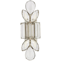 kate spade new york Lloyd Large Jeweled Sconce in Nickel with Clear Crystal