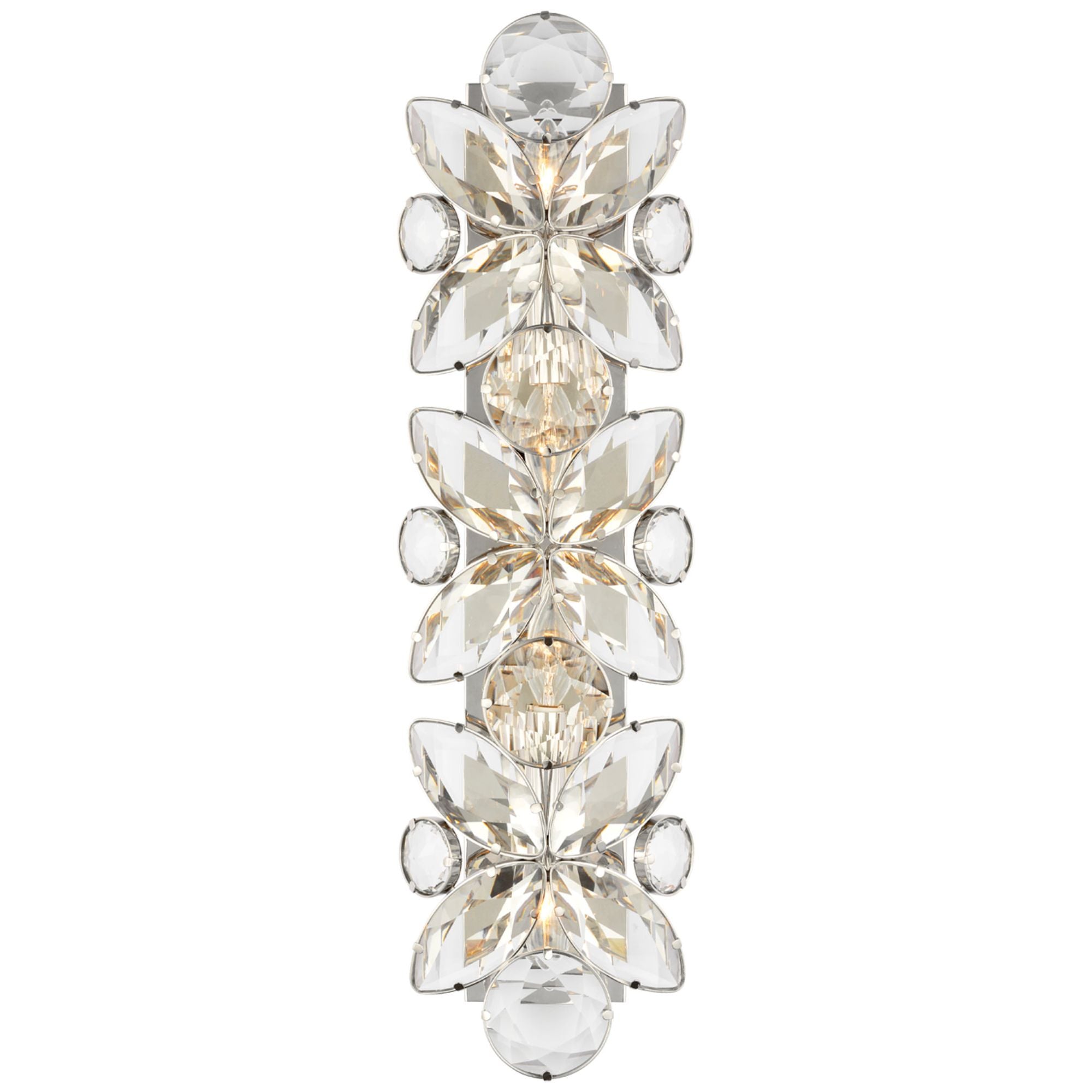 kate spade new york Lloyd 26" Sconce in Polished Nickel with Crystal