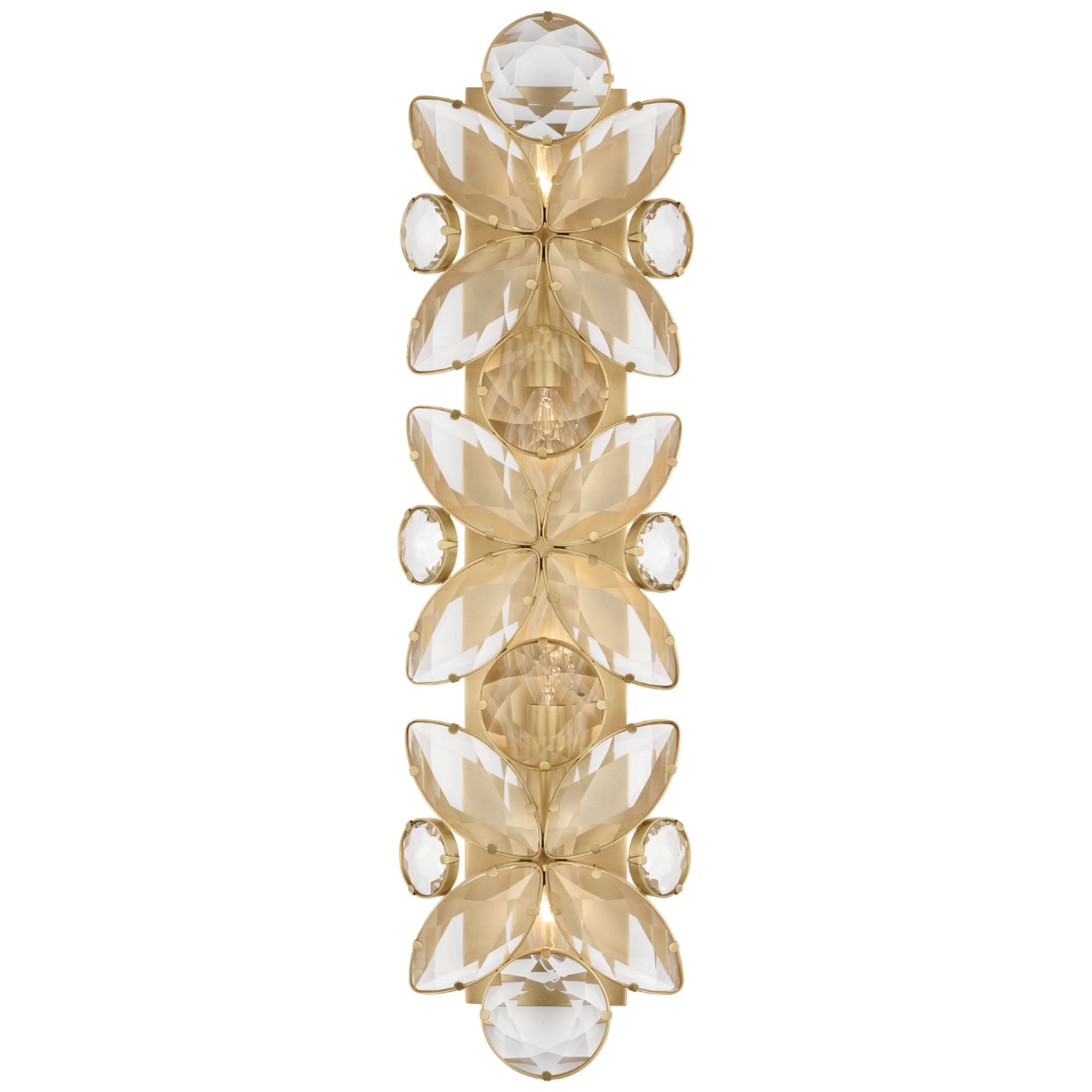 kate spade new york Lloyd 26" Sconce in Soft Brass with Crystal