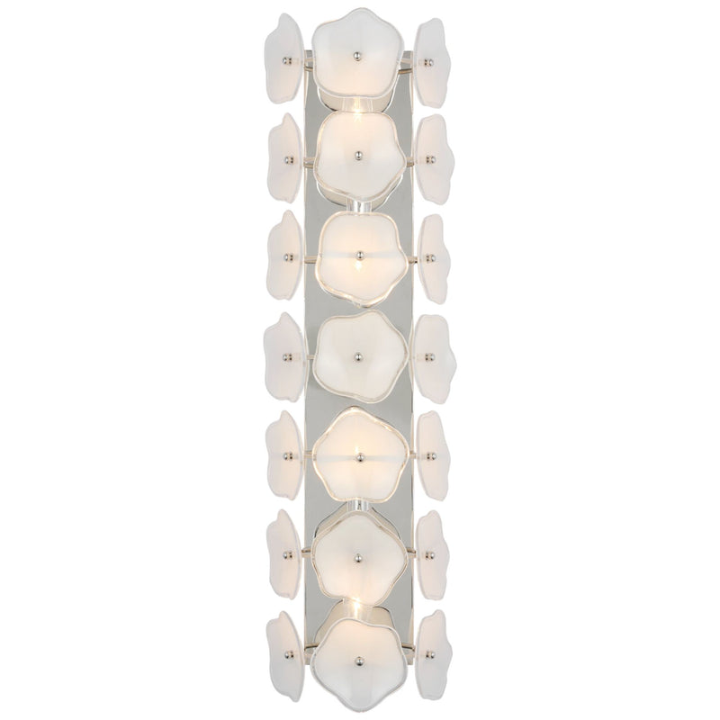kate spade new york Leighton 28" Sconce in Polished Nickel with Cream Tinted Glass