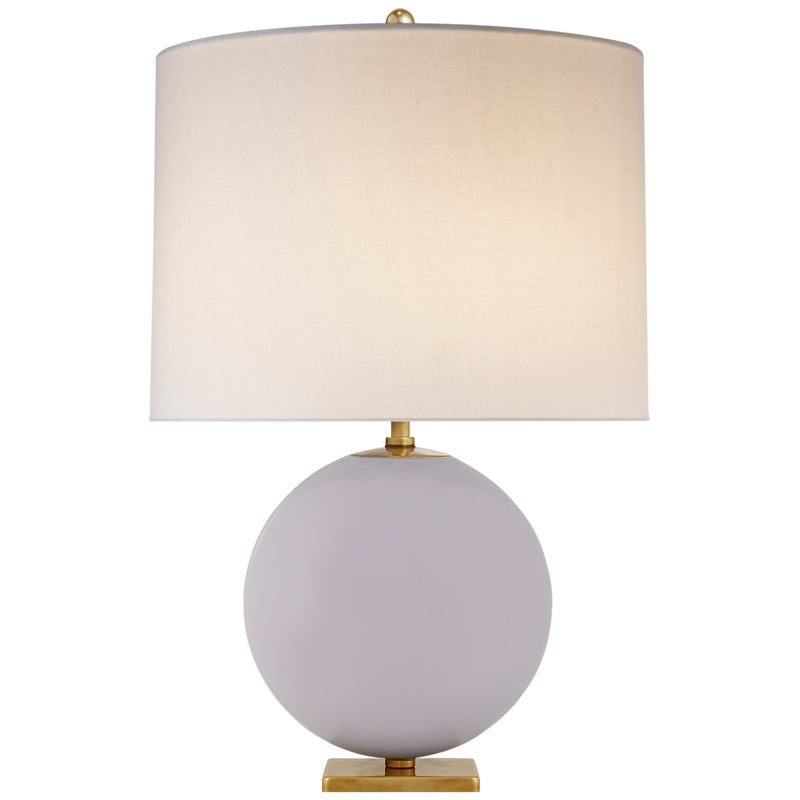 kate spade new york Elsie Table Lamp in Lilac with Linen Shade