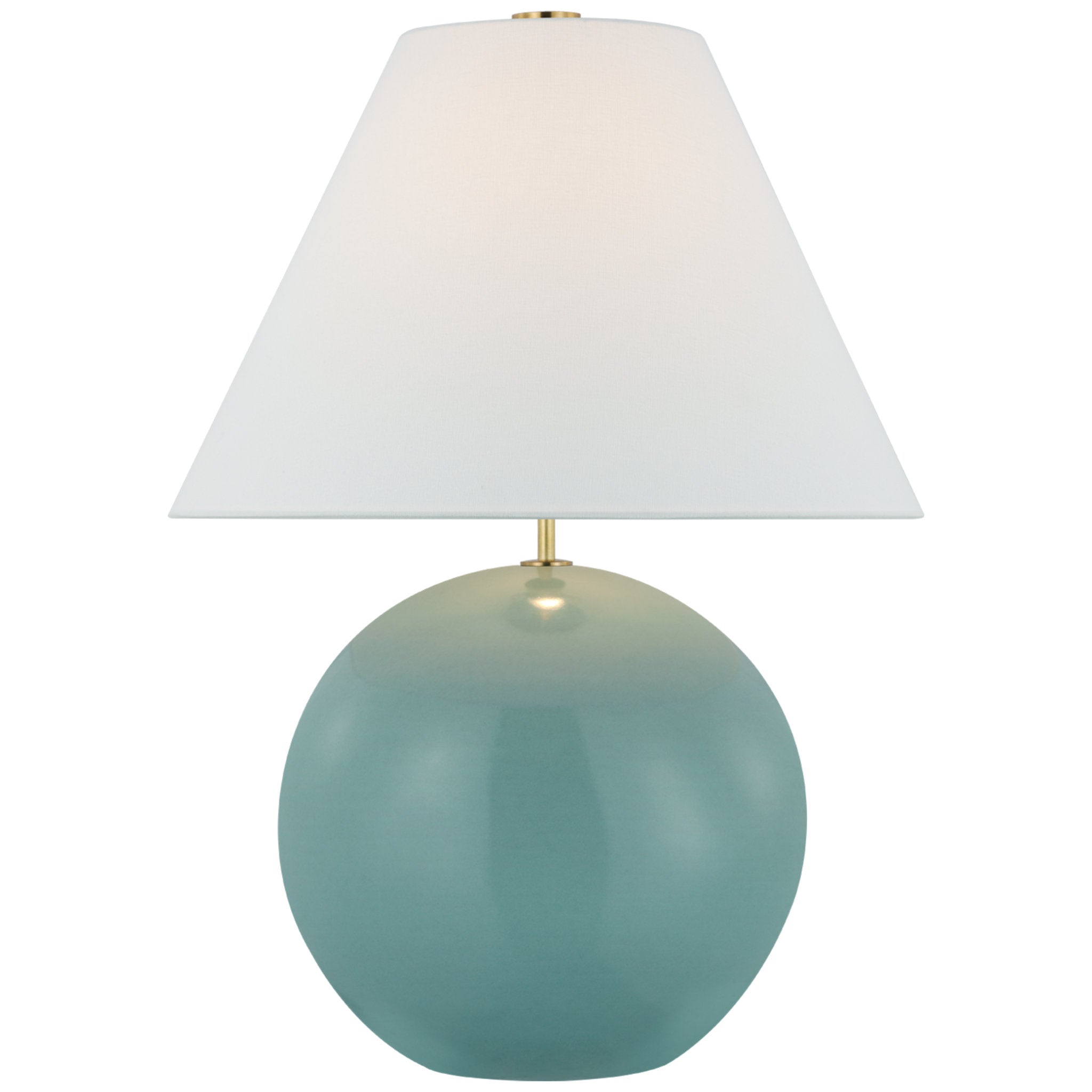kate spade new york Brielle Large Table Lamp in Seafoam Blue with Linen Shade