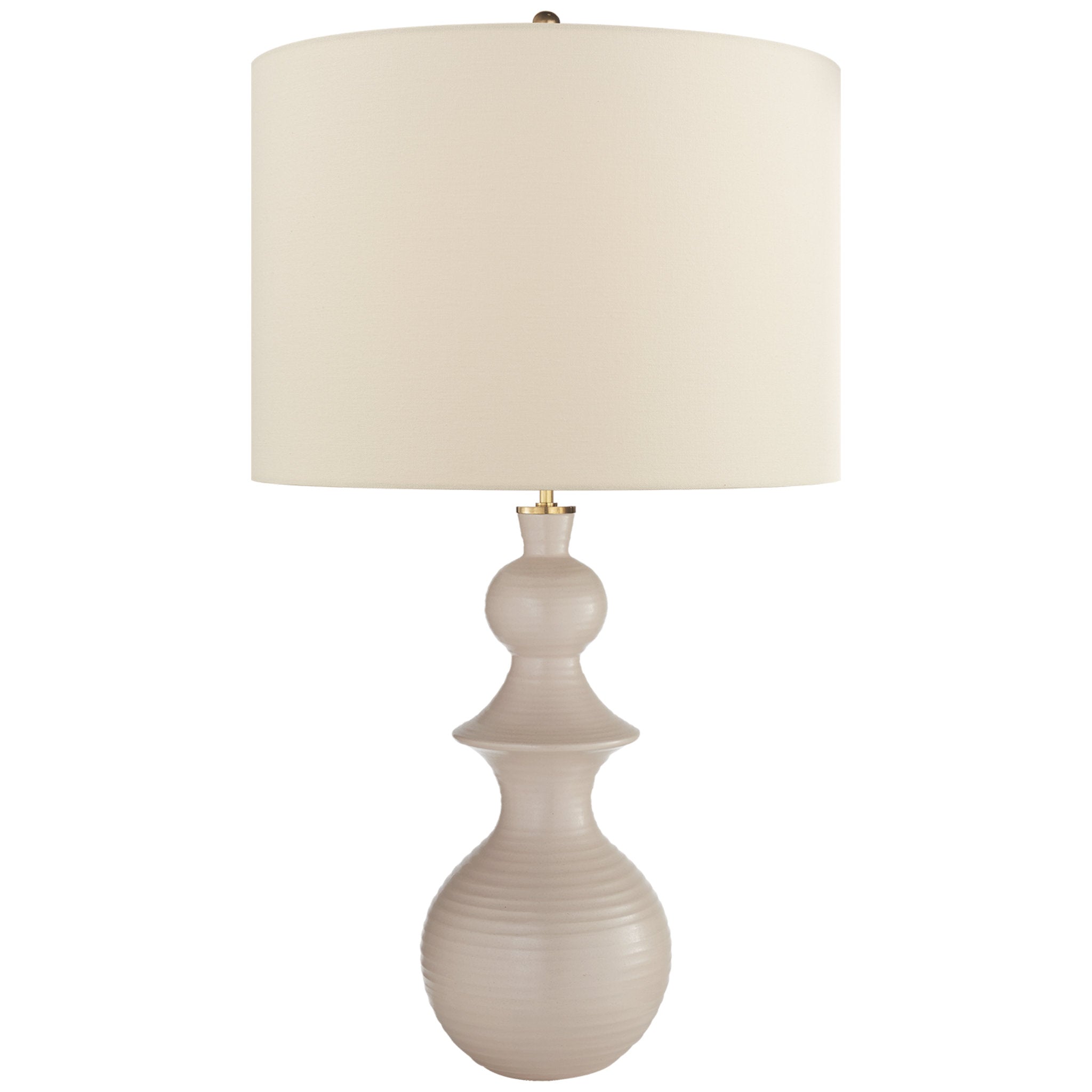 kate spade new york Saxon Large Table Lamp in Blush with Linen Shade
