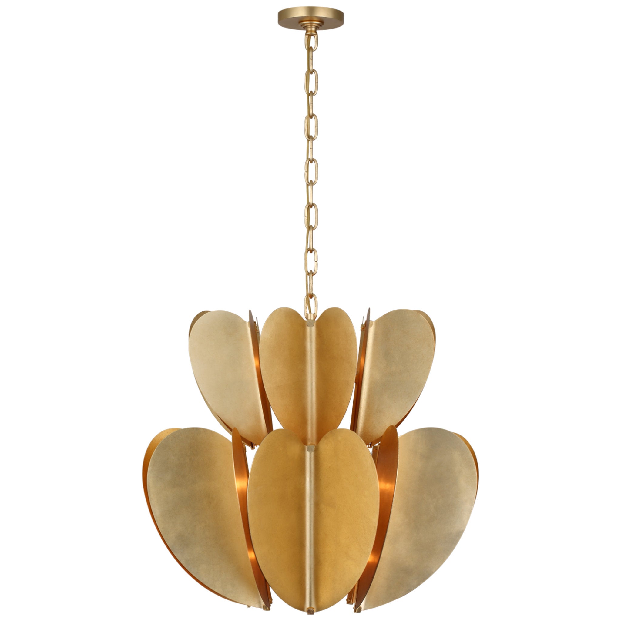 kate spade new york Danes Two Tier Chandelier in Gild Ceiling Light W25.5" x H23.5"