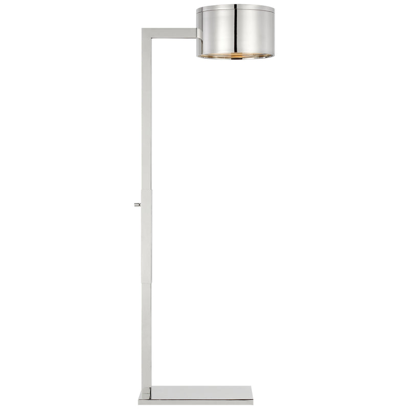 Kelly Wearstler Larchmont Floor Lamp in Polished Nickel with Frosted Glass