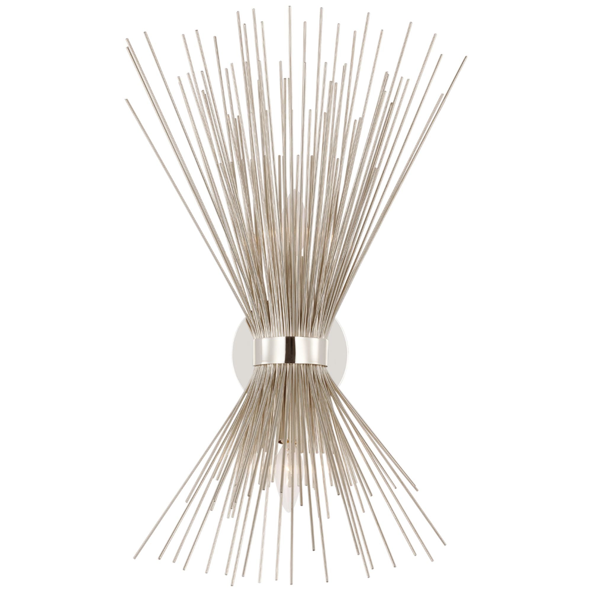 Kelly Wearstler Strada Medium Sconce in Polished Nickel Wall Light W8" x H25"