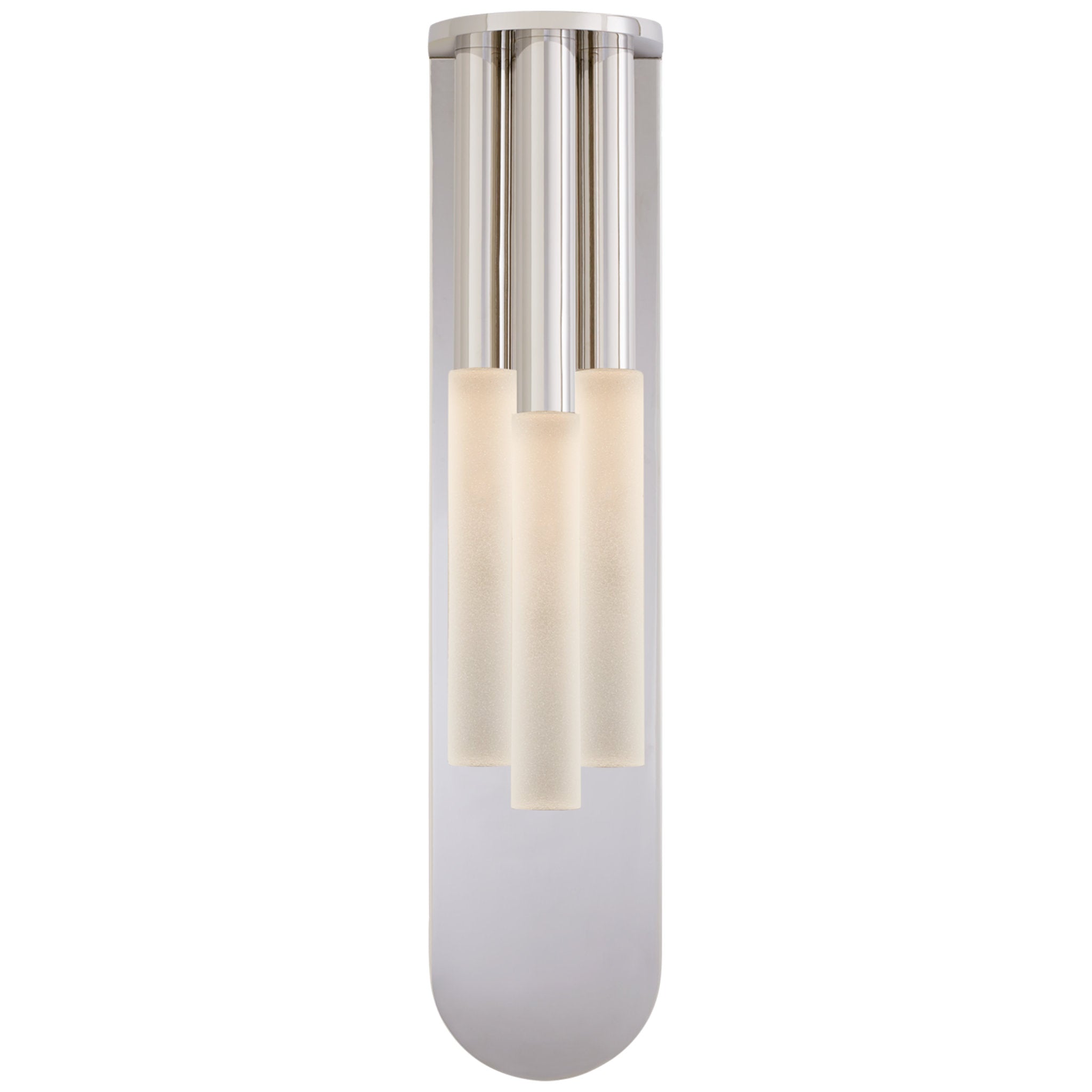 Kelly Wearstler Rousseau Medium Multi-Drop Sconce in Polished Nickel with Etched Crystal