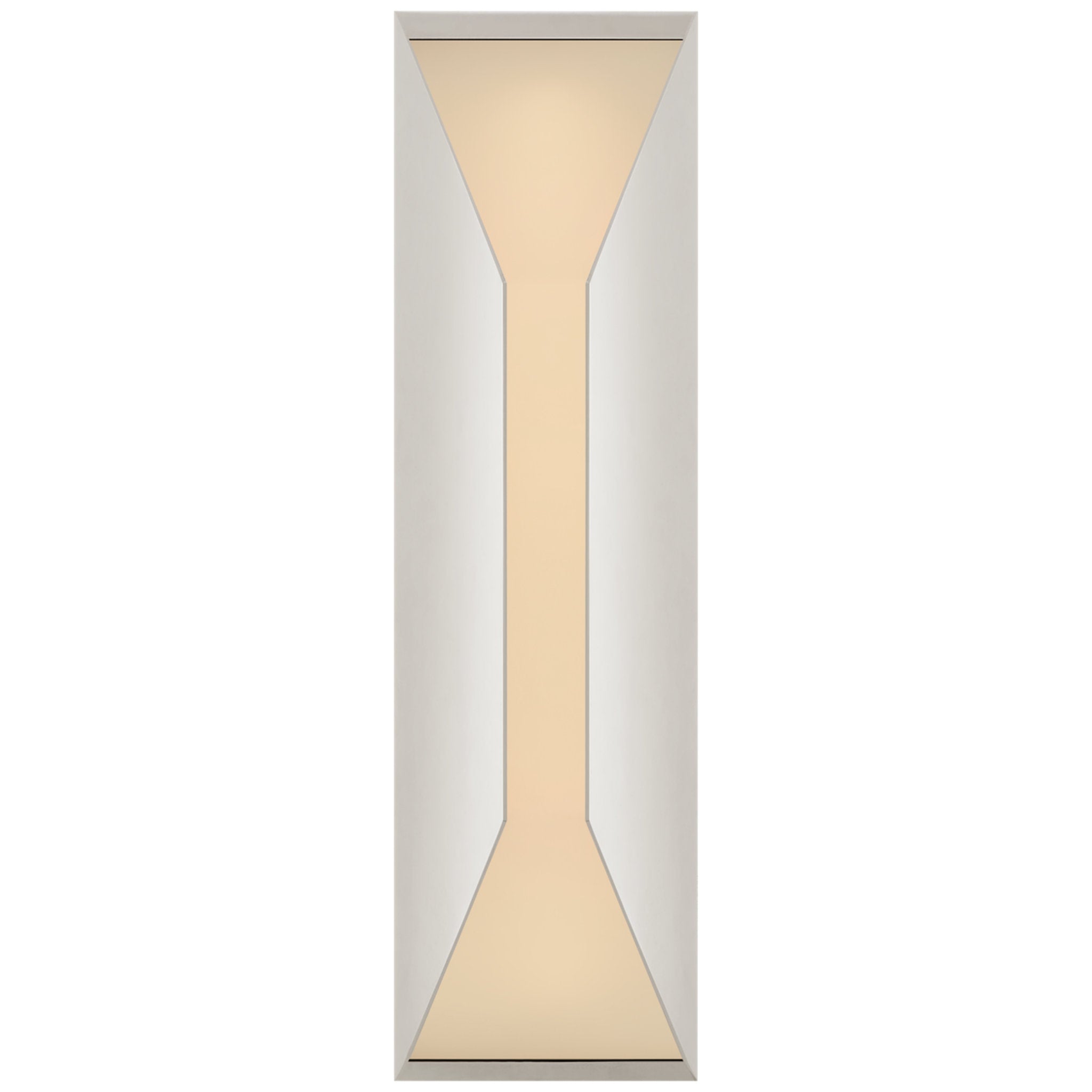 Kelly Wearstler Stretto 16" Sconce in Polished Nickel with Frosted Glass