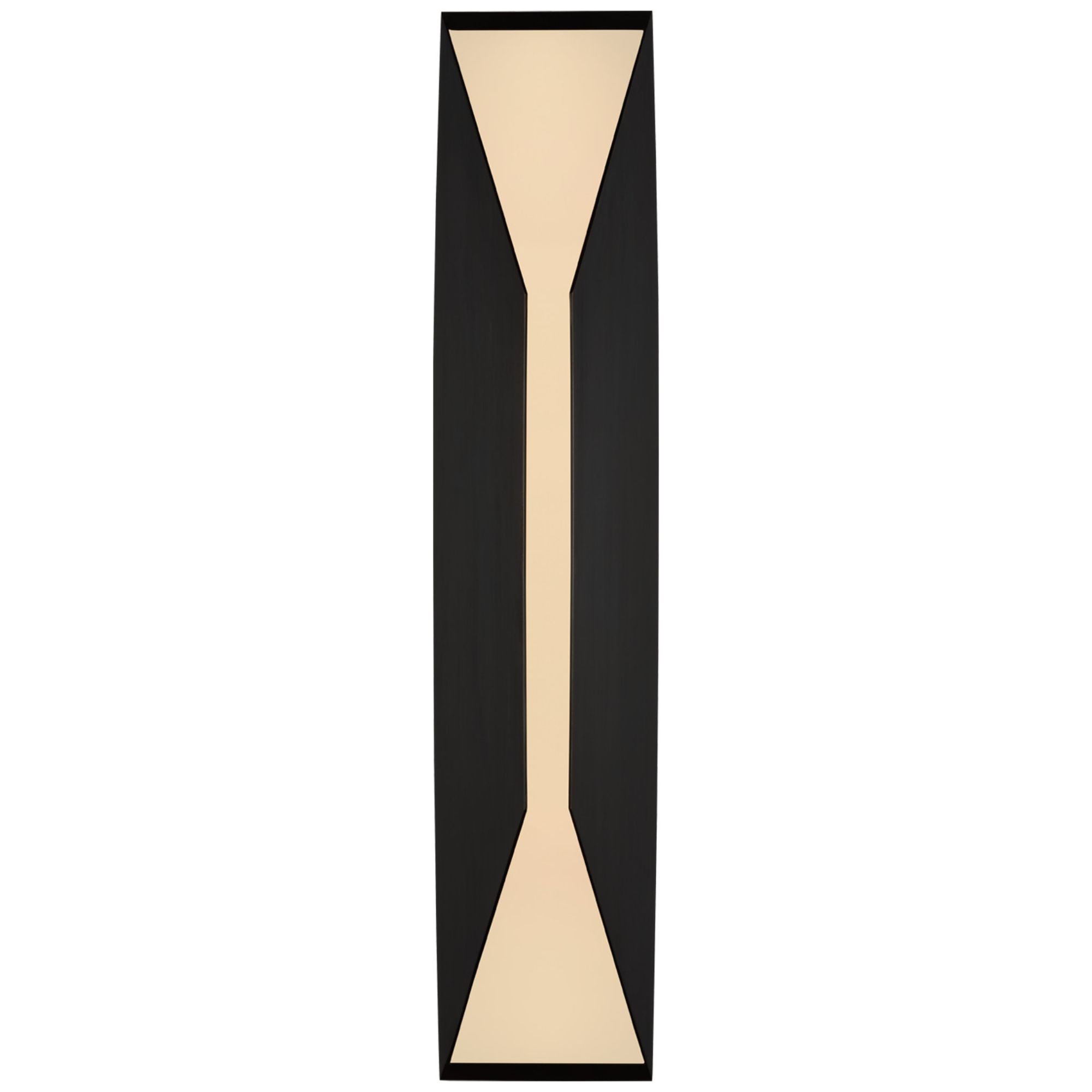 Kelly Wearstler Stretto 24" Sconce in Bronze with Frosted Glass