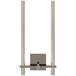 Kelly Wearstler Axis Medium Two Arm Sconce in Polished Nickel