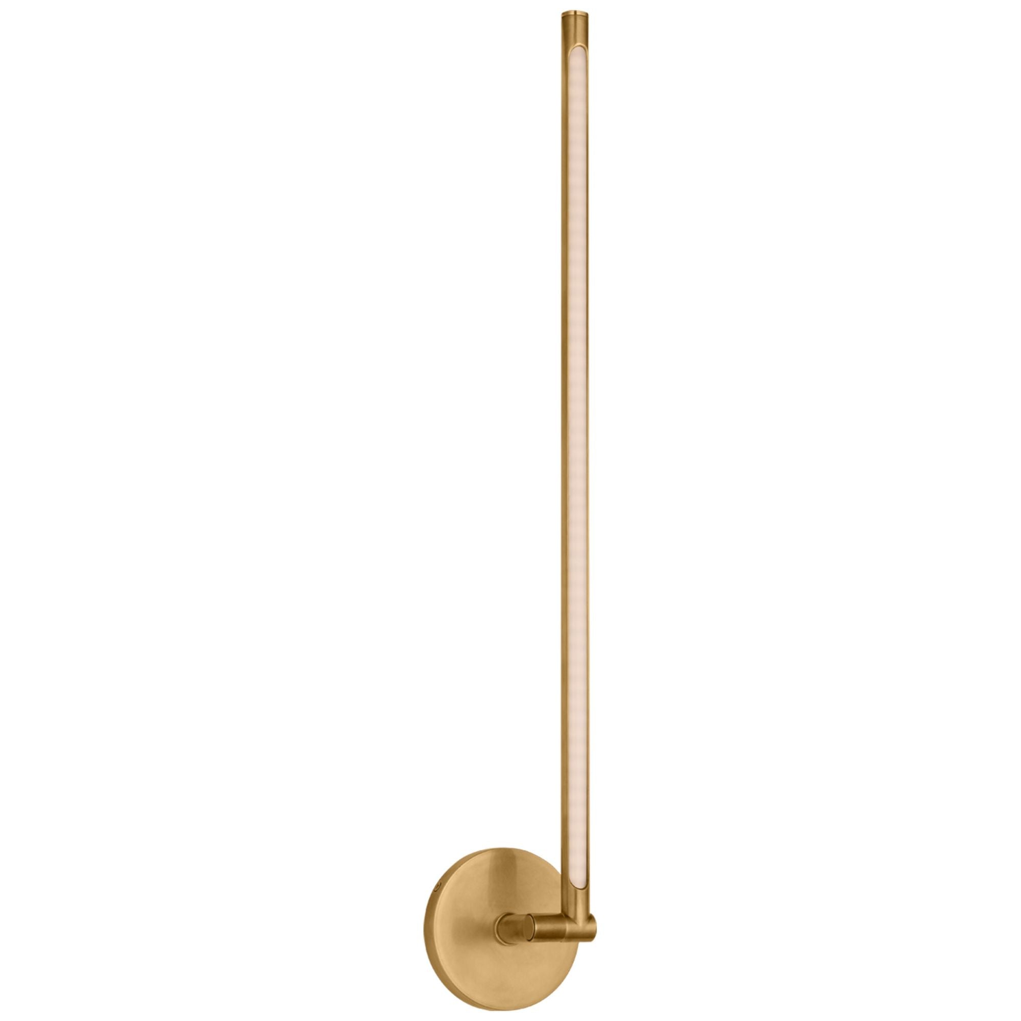 Kelly Wearstler Cona Large Sconce in Antique-Burnished Brass Wall Light W4.25" - 26.25" x H26.25"