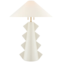 Kelly Wearstler Senso Large Table Lamp in Ivory with Linen Shade