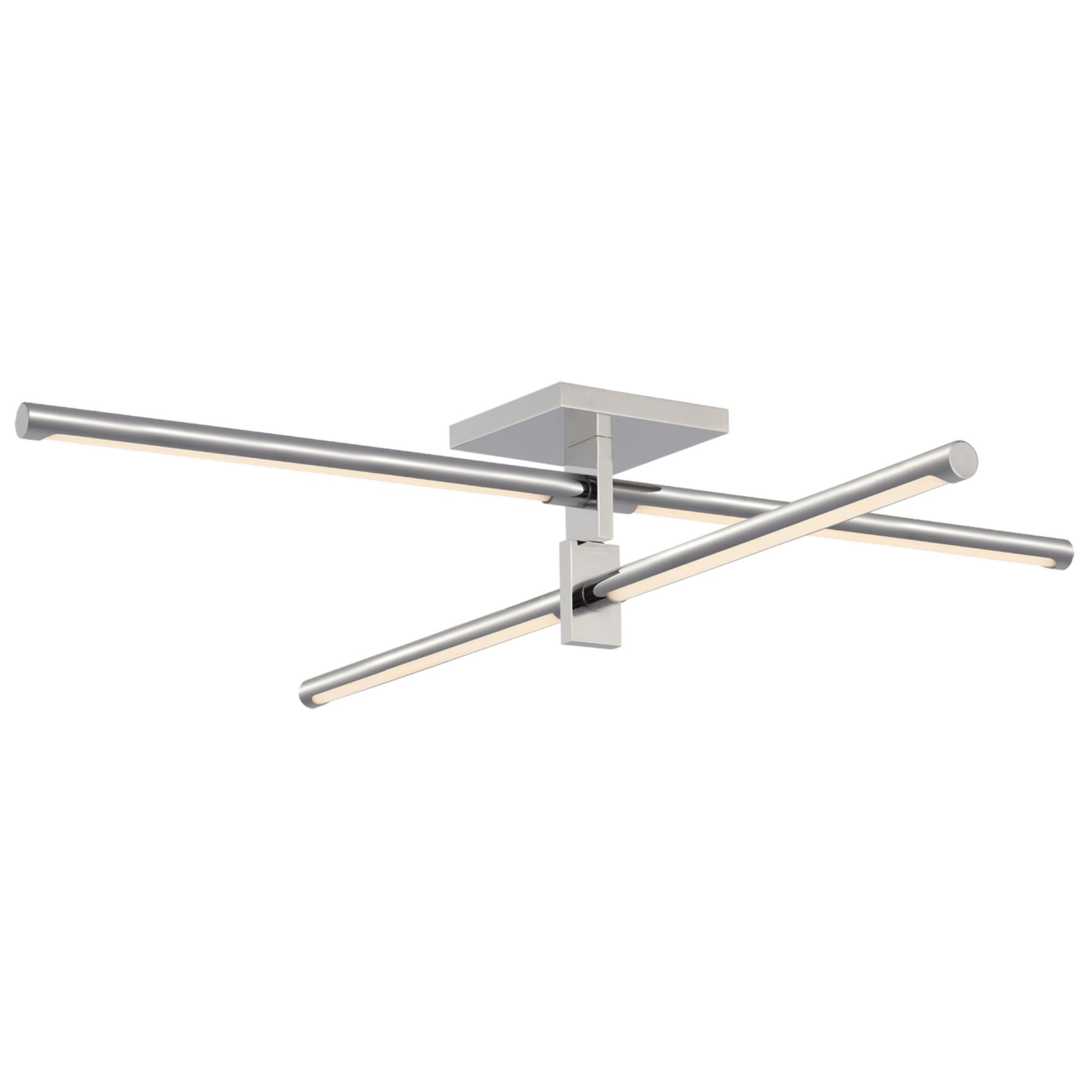 Kelly Wearstler Axis 36" Flush Mount in Polished Nickel Ceiling Light W36" x H6.75"