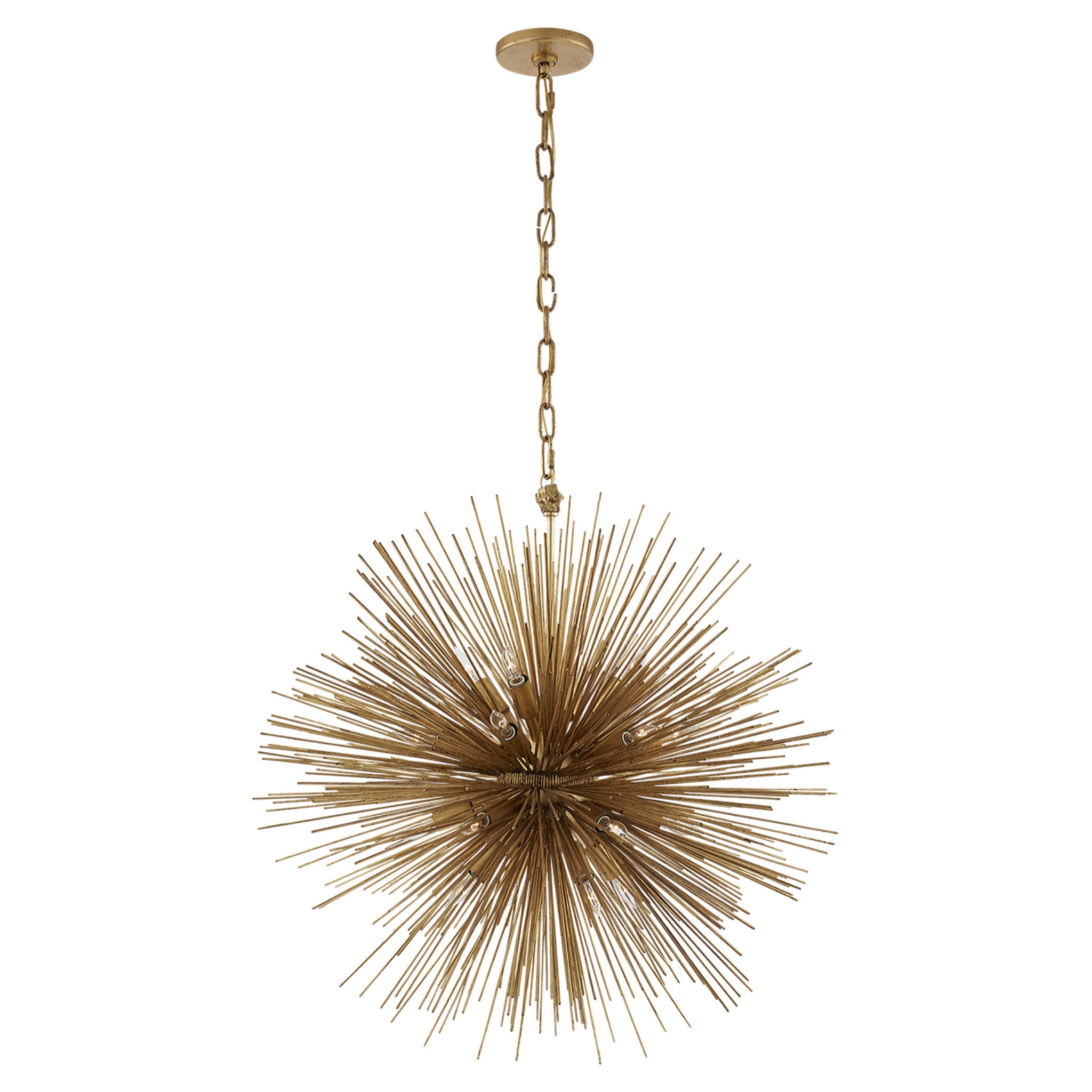 Kelly Wearstler Strada Medium Round Chandelier in Gild Ceiling Light W28"
