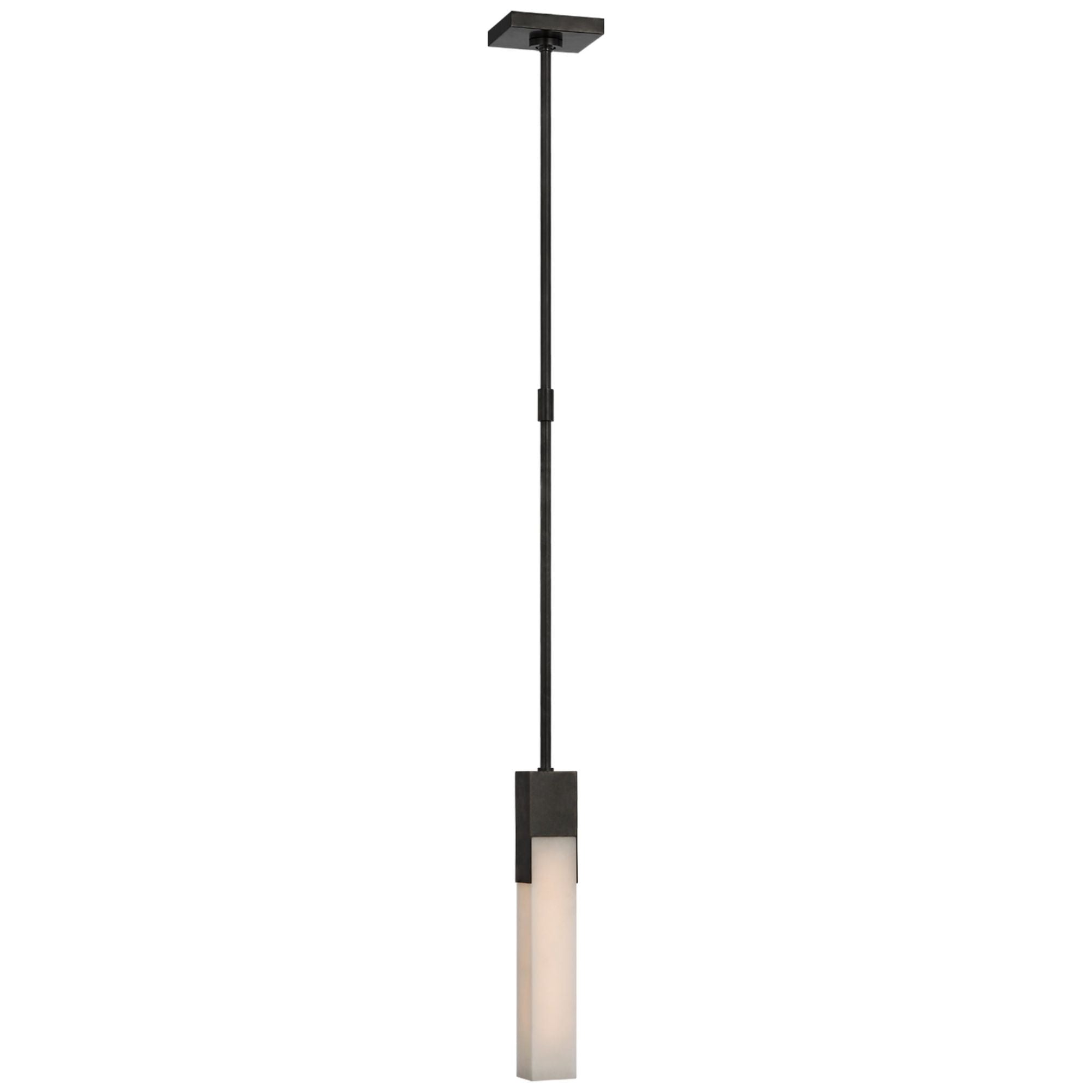 Kelly Wearstler Covet Mini Pendant in Bronze with Alabaster Ceiling Light W2.25"