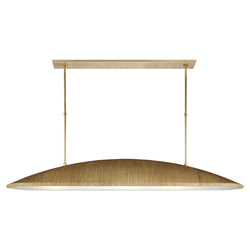 Kelly Wearstler Utopia Large Linear Pendant in Gild with Frosted Acrylic