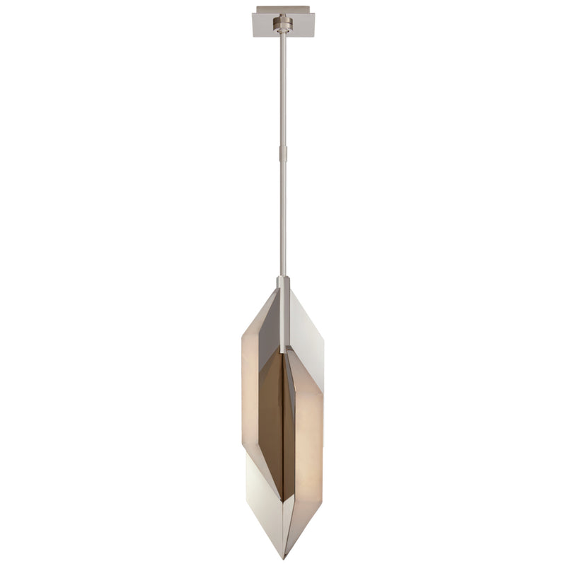 Kelly Wearstler Ophelion Small Pendant in Polished Nickel with Alabaster