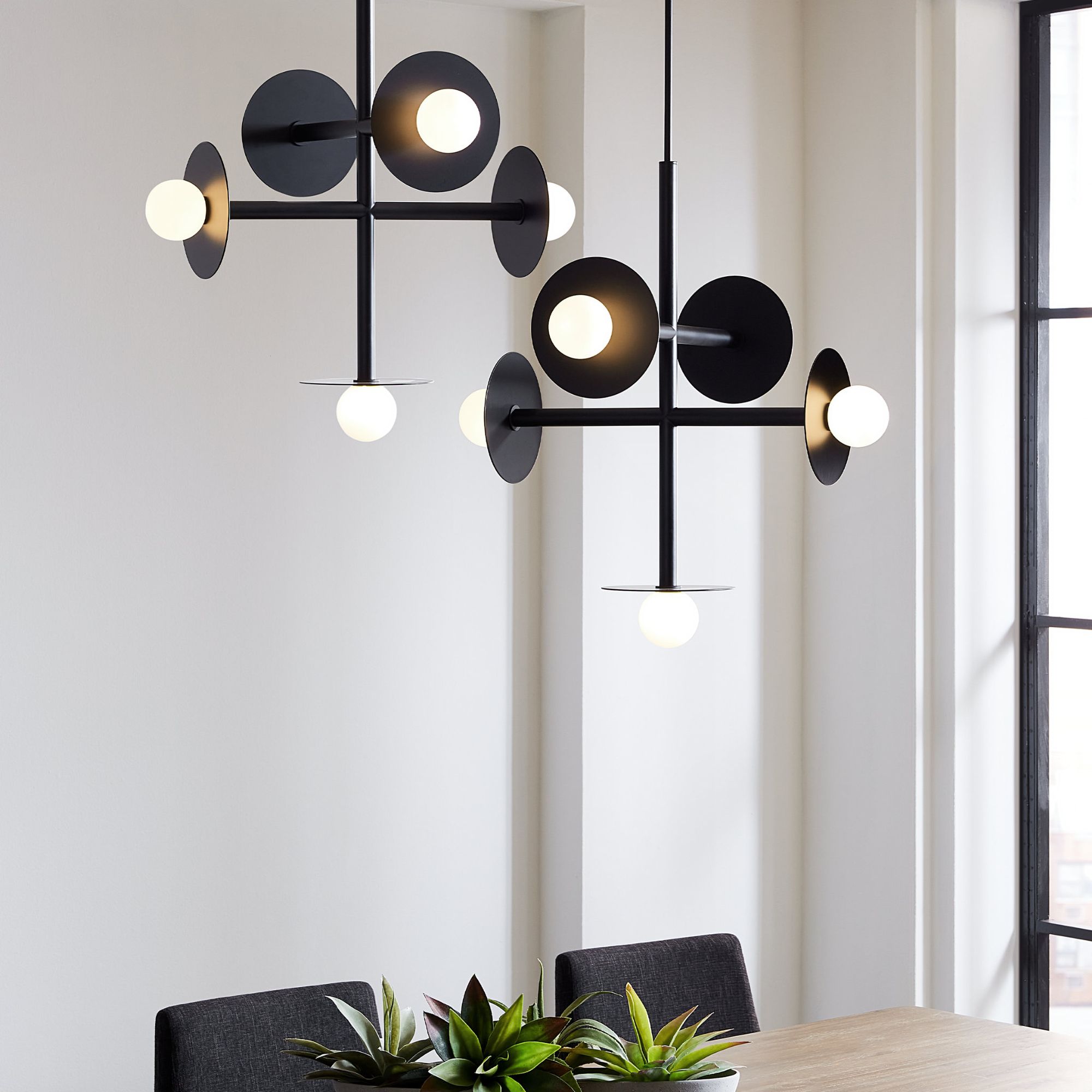 Kelly Wearstler Nodes Large Chandelier in Midnight Black