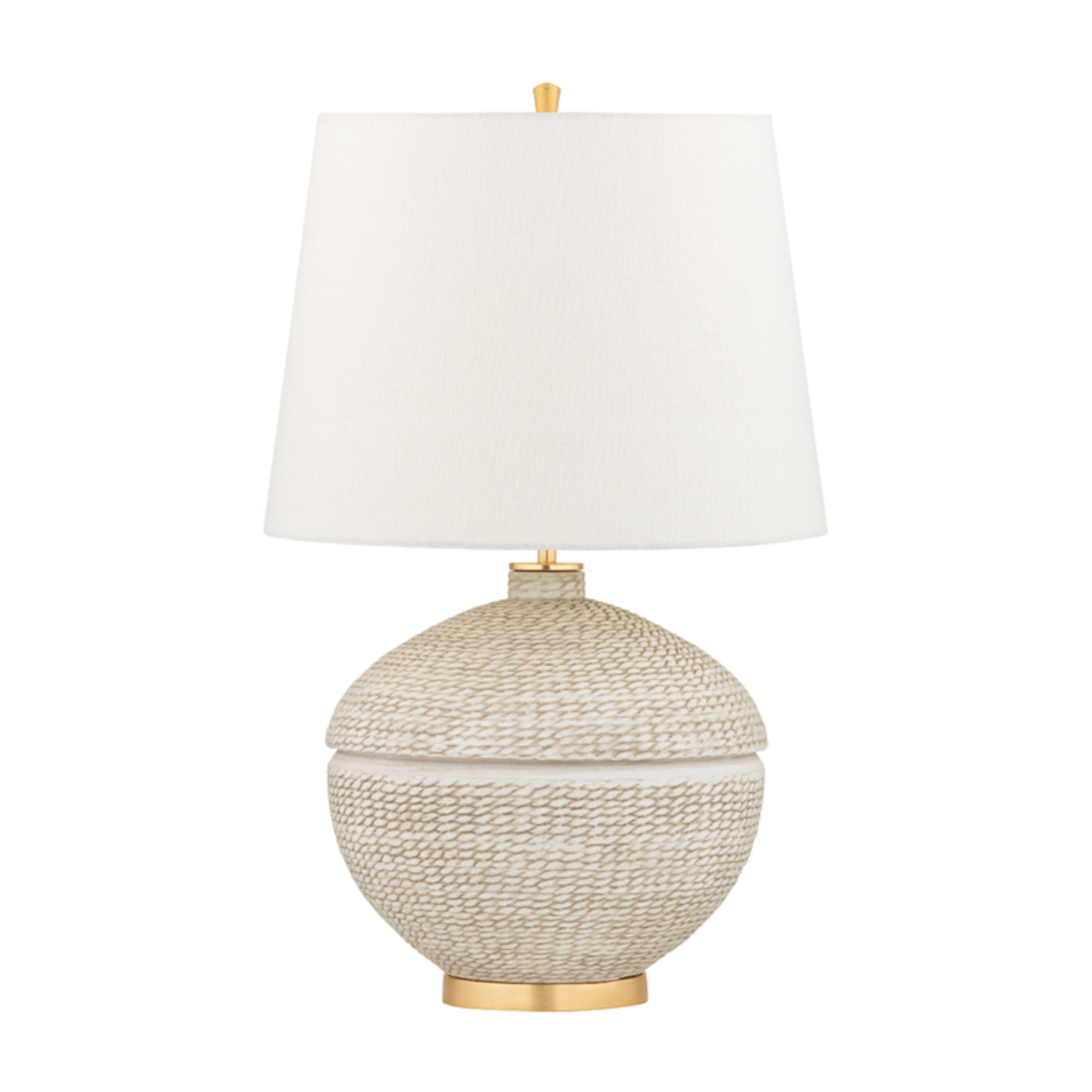 Katonah 1-Light Table Lamp in  Gold Leaf 15.5L x 15.5W x 23.75H