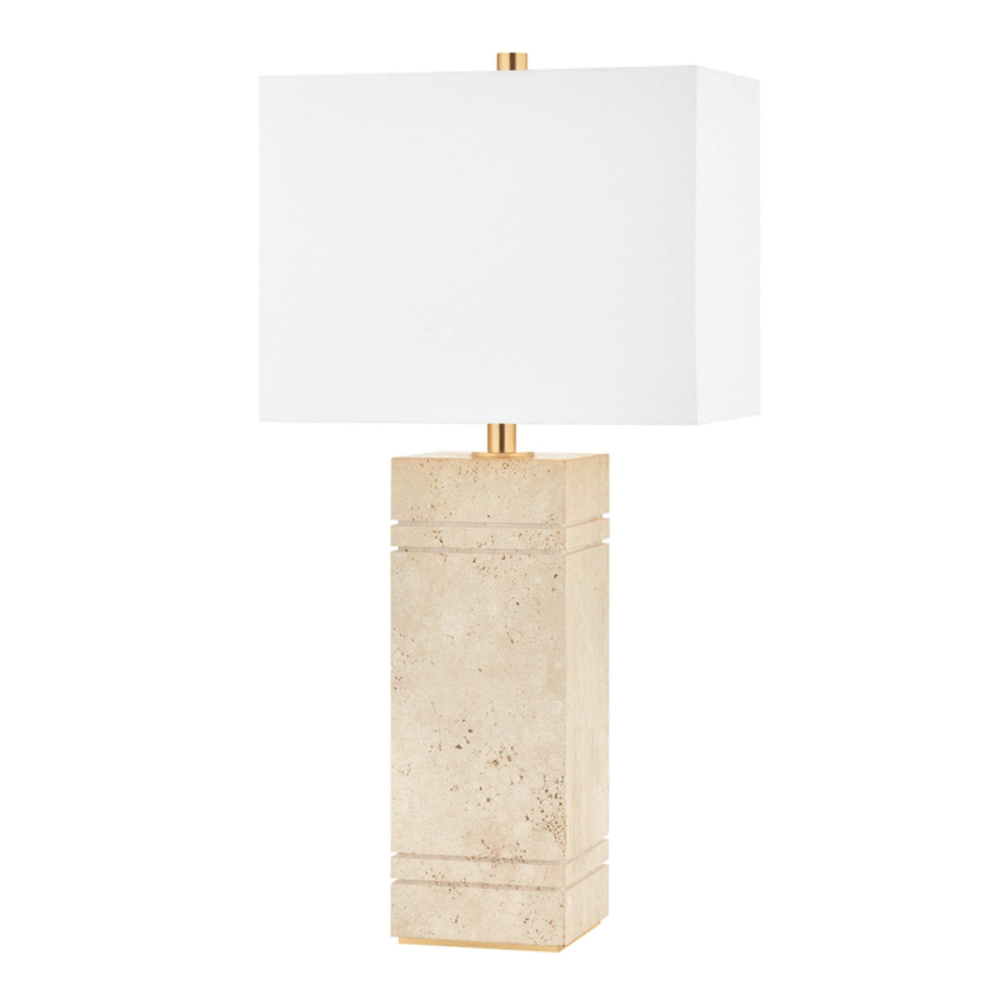 Brownsville 1 Light Table Lamp in Aged Brass
