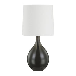 Durban 1 Light Table Lamp in Aged Brass
