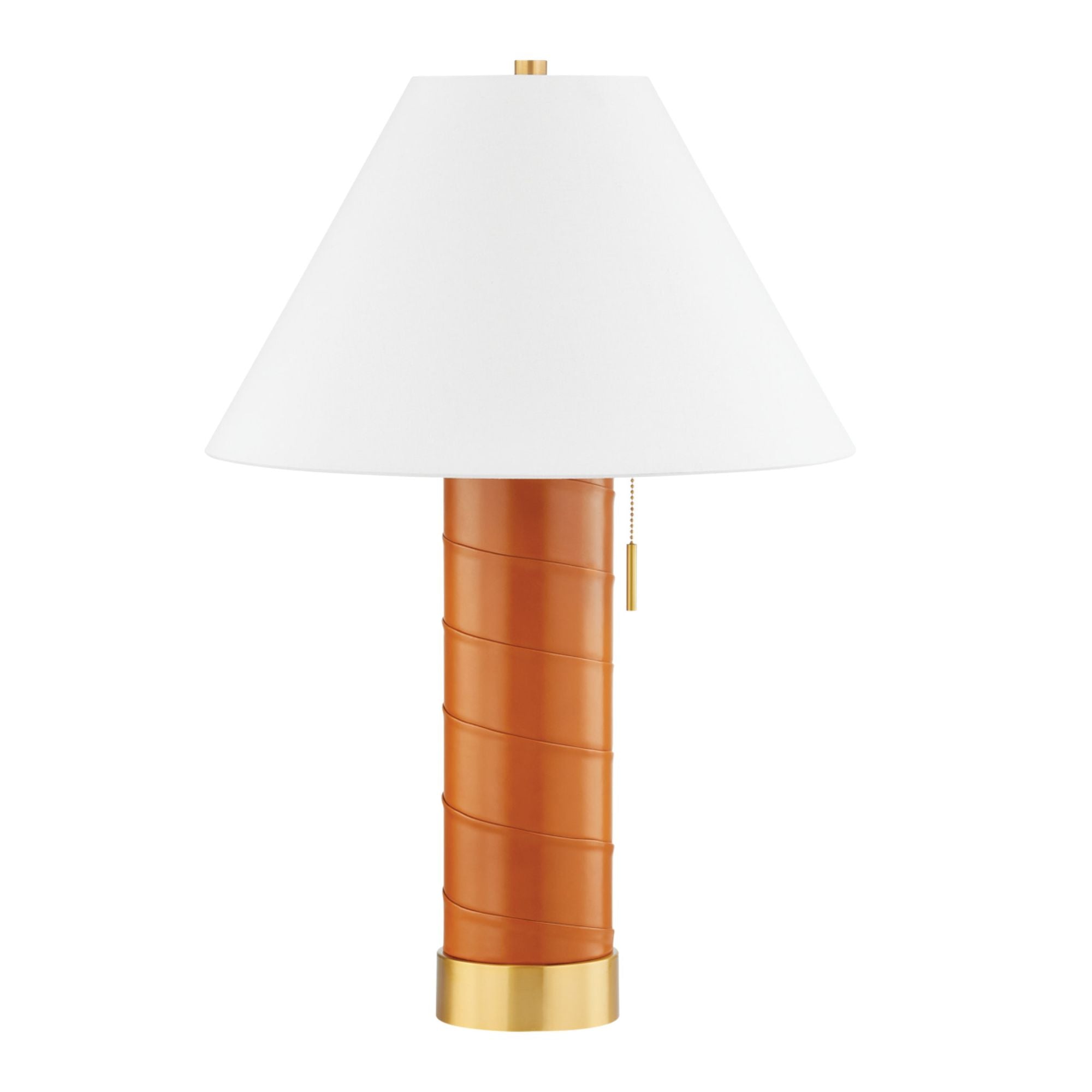 Norwalk 1 Light Table Lamp in Aged Brass