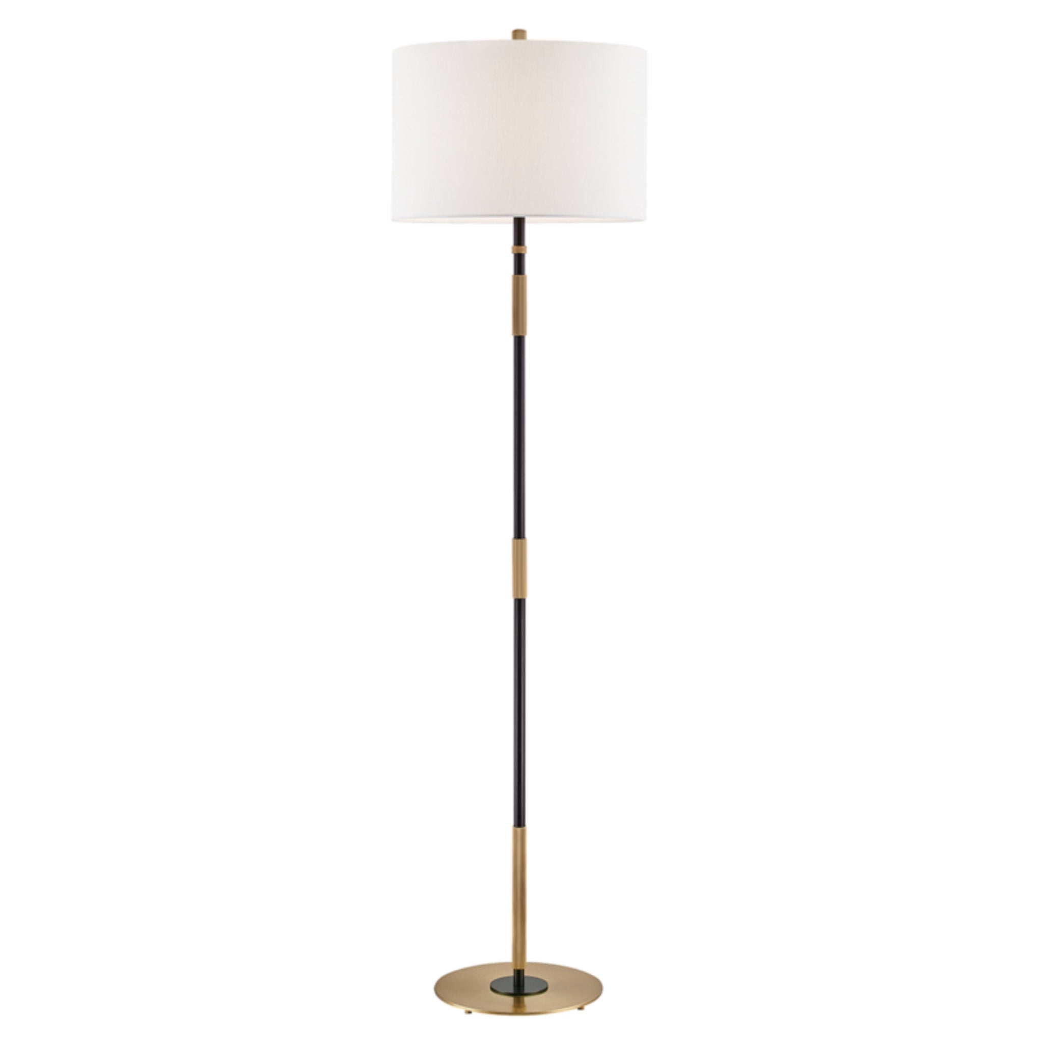 Bowery 1 Light Floor Lamp in Aged Old Bronze