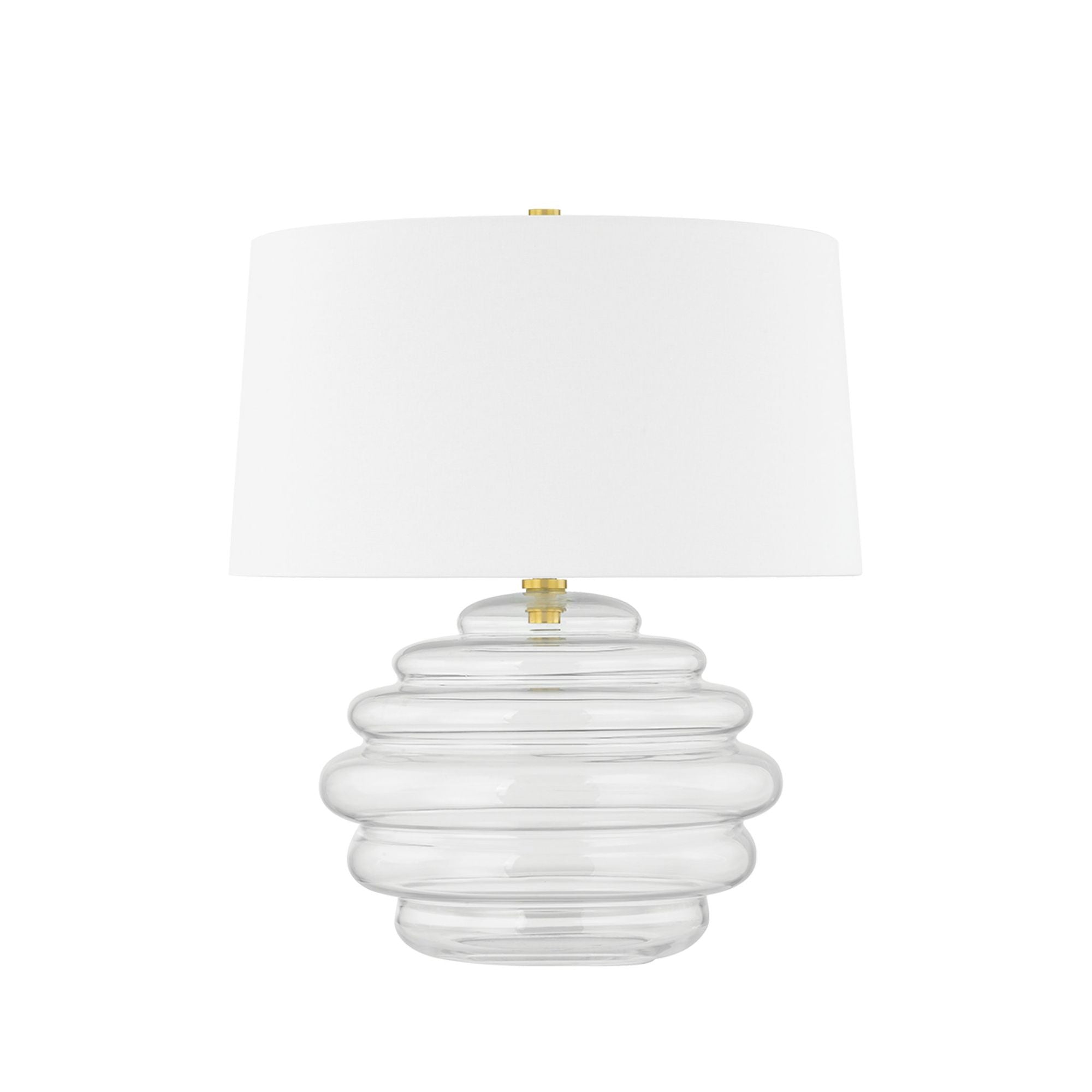 Oshawa 1-Light Table Lamp in Aged Brass 19W x 22.5H