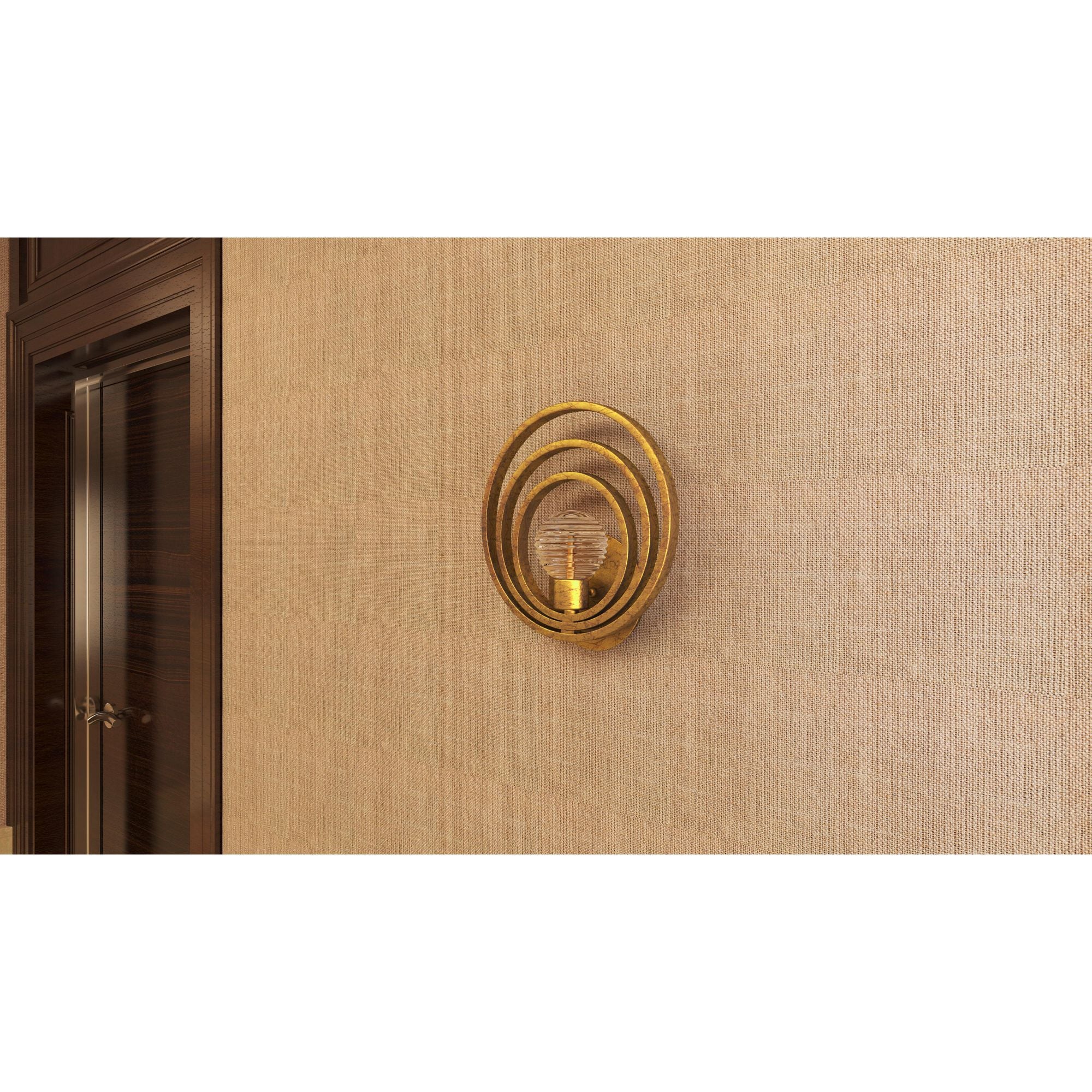 Studio M SM23631CRGL Frequency 1-Light Wall Sconce in Gold Leaf