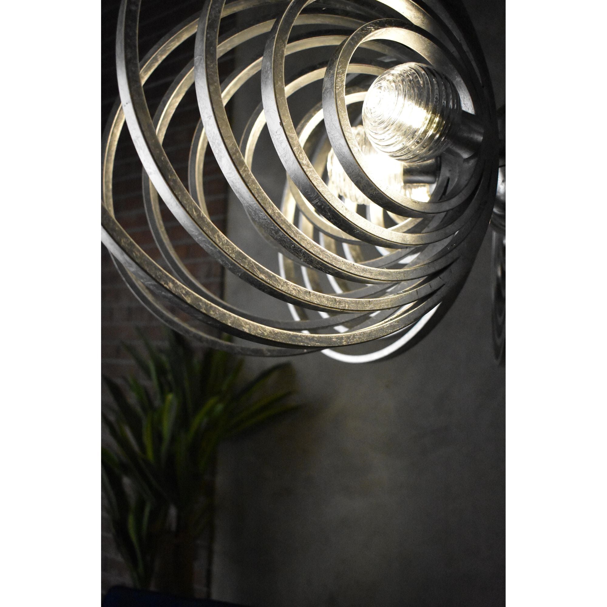 Studio M SM23638CRSL Frequency 8-Light Pendant in Silver Leaf