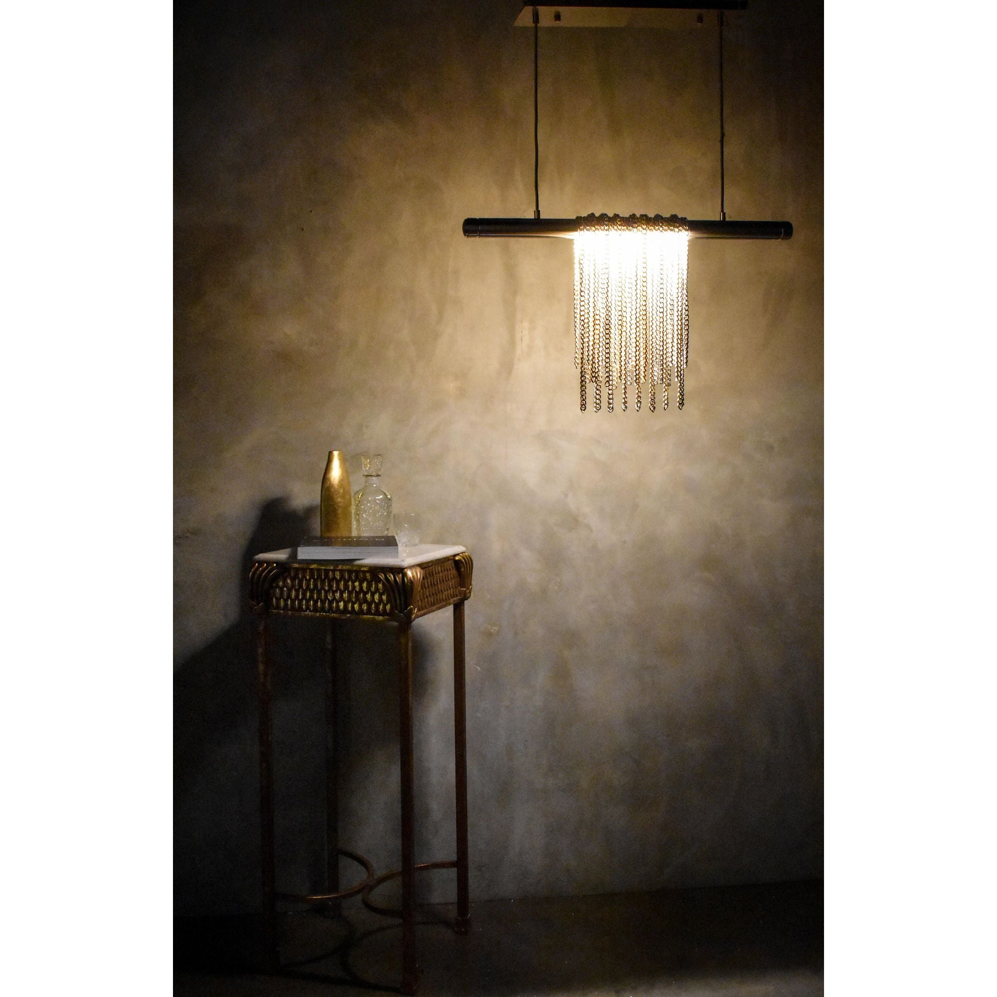 Studio M SM23769SNPG Trapeze 2-Light Pendant in Satin Nickel