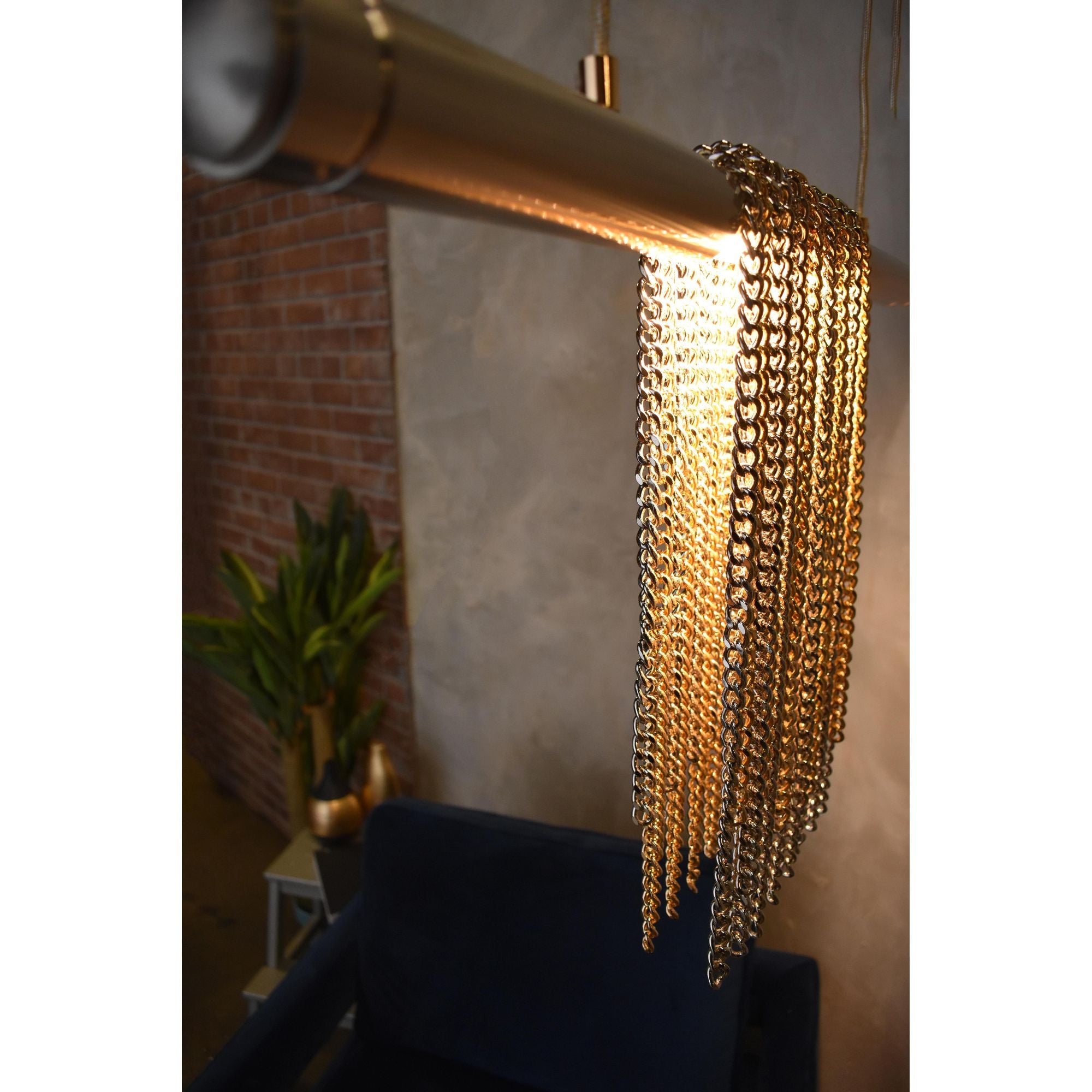 Studio M SM23769SNPG Trapeze 2-Light Pendant in Satin Nickel