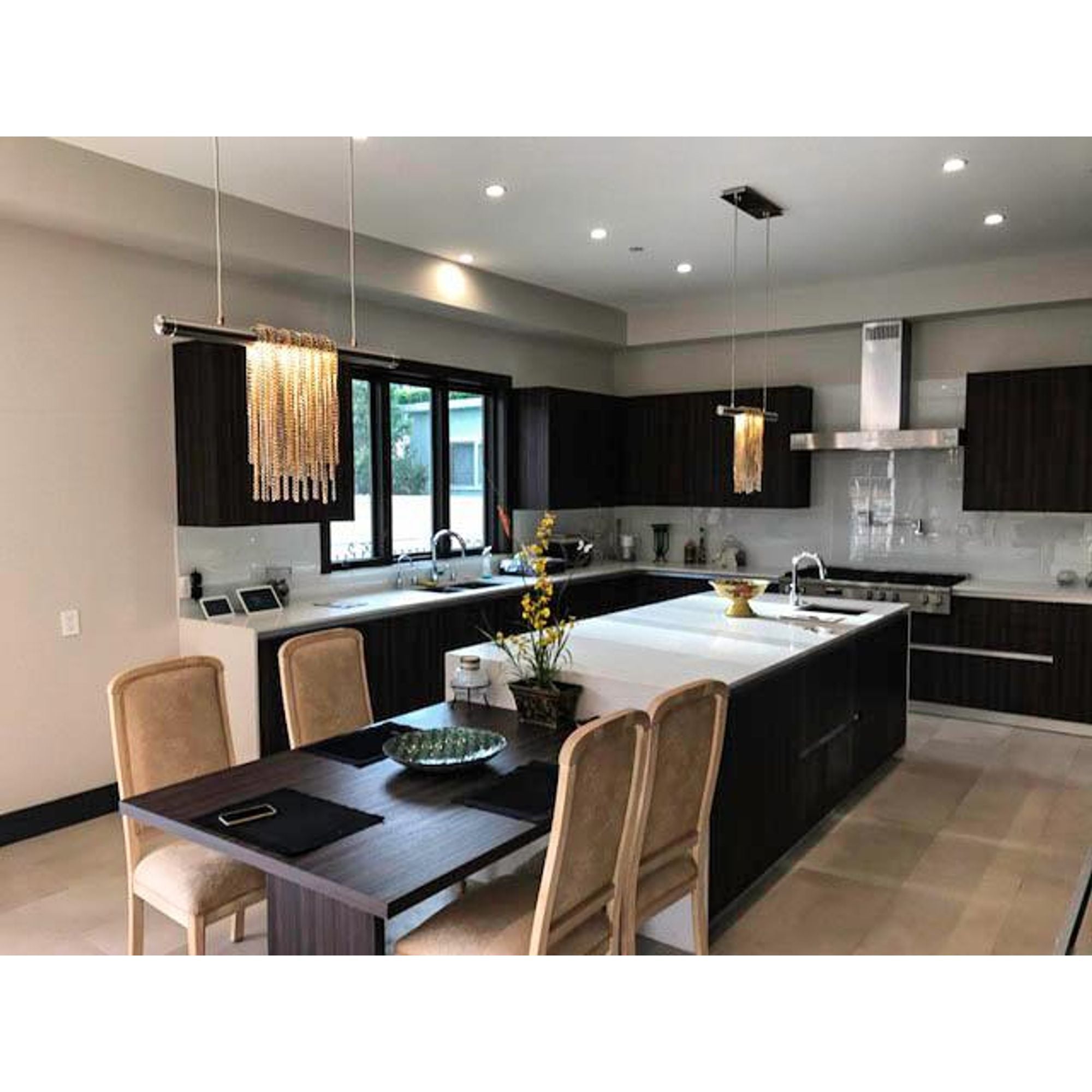 Studio M SM23769SNPG Trapeze 2-Light Pendant in Satin Nickel