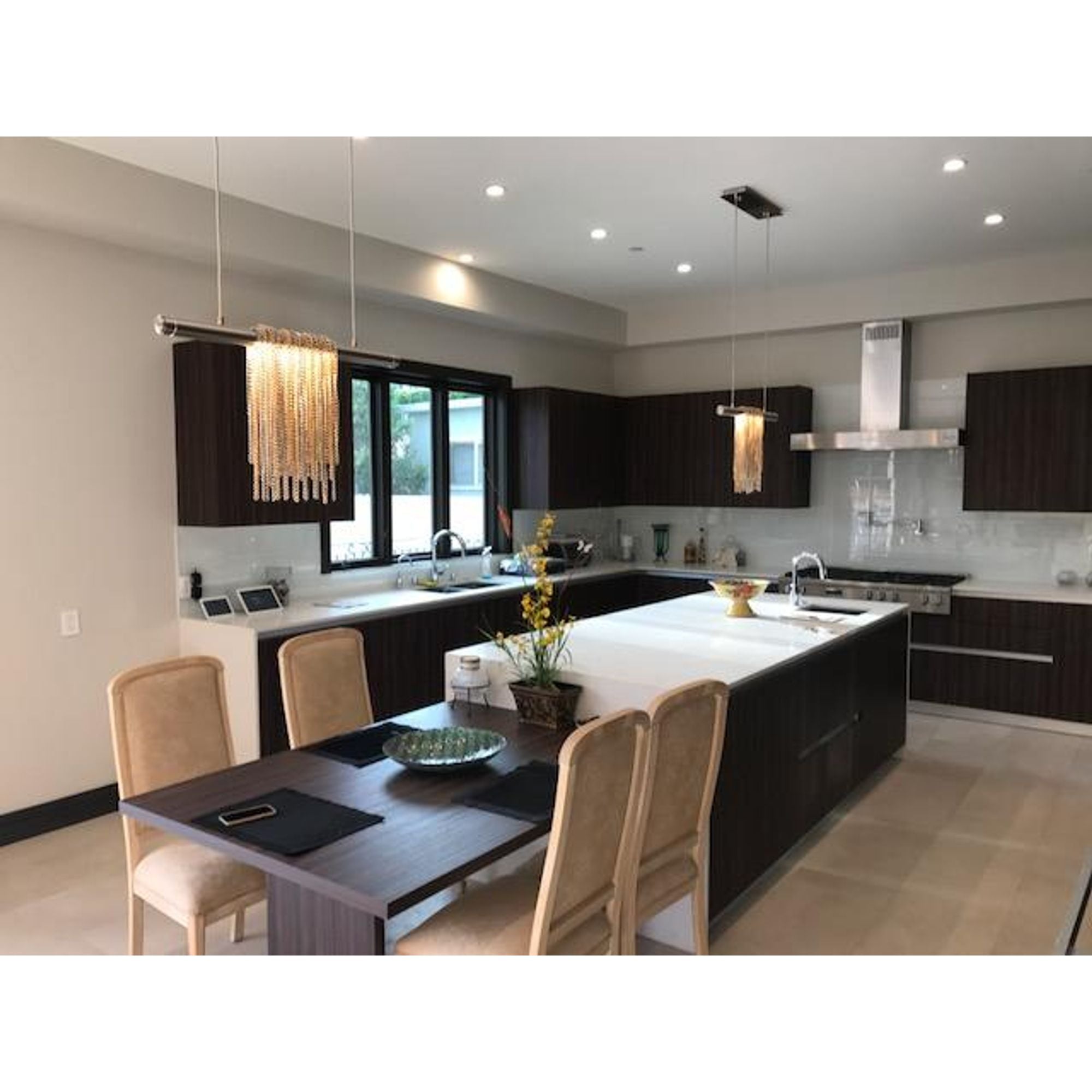 Studio M SM23769SNPG Trapeze 2-Light Pendant in Satin Nickel