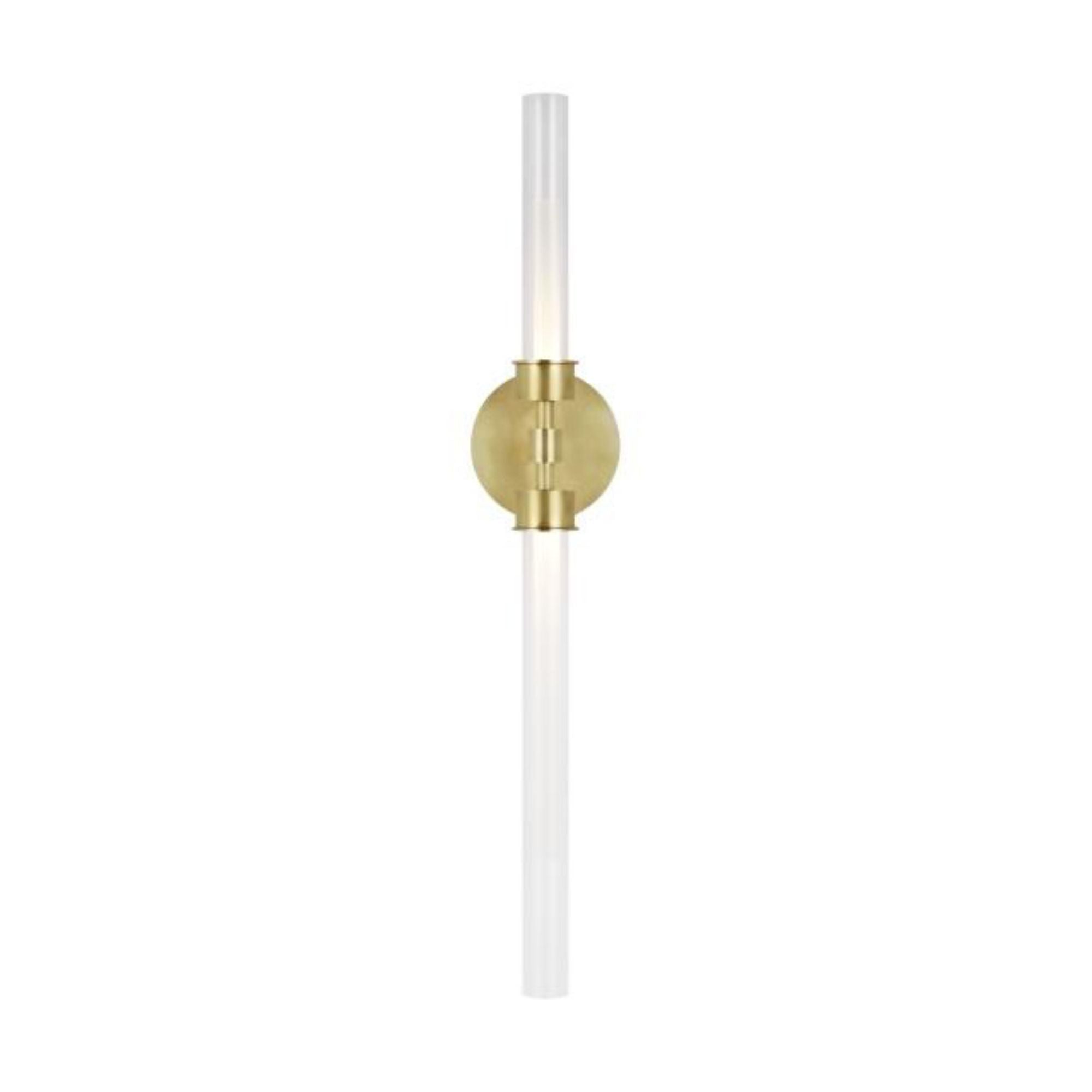Linger Wall/Bath Wall Collection 2-Light LED 3000K Natural Brass by Sean Lavin