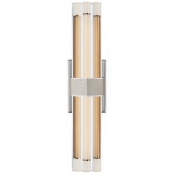Lauren Rottet Fascio 18" Sconce in Polished Nickel with Crystal