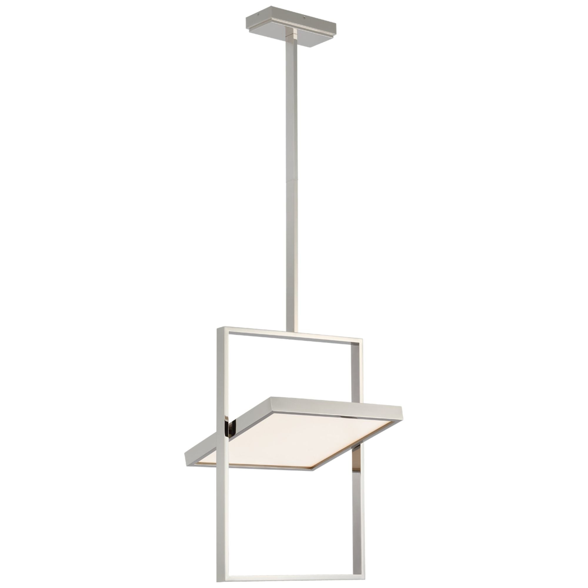 Lauren Rottet Entoure 17" Rotating Pendant in Polished Nickel Ceiling Light W17.25"
