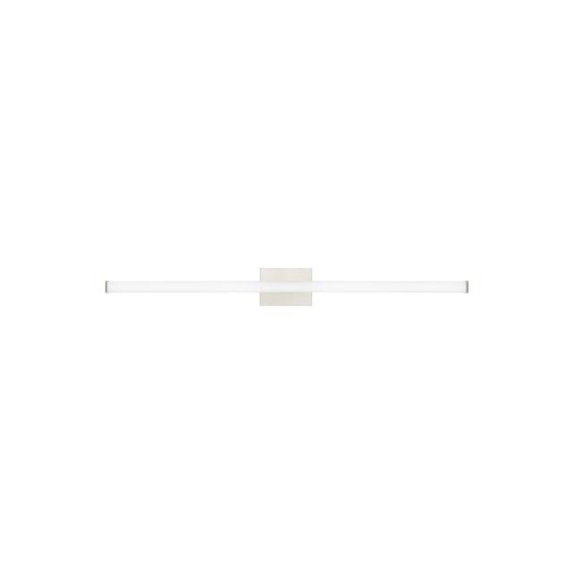 Lufe Square 48 Bath Bath Collection 1-Light LED 3000K Satin Nickel by Sean Lavin