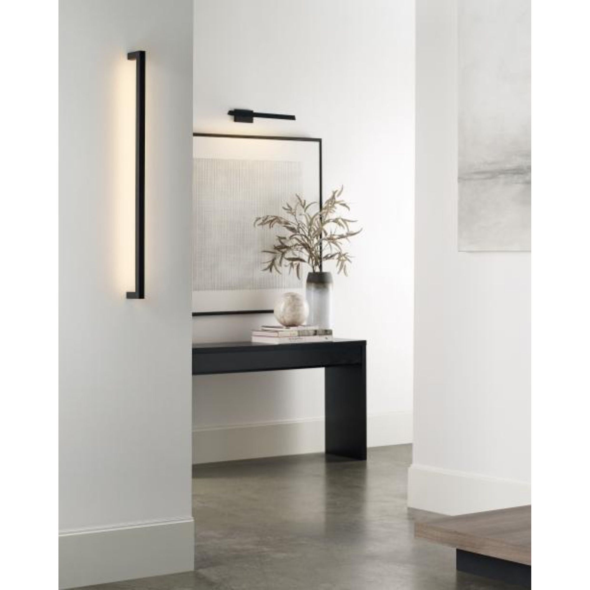 Stagger Medium Wall Sconce Wall Collection 1-Light LED 2700K Nightshade Black by Mick De Giulio