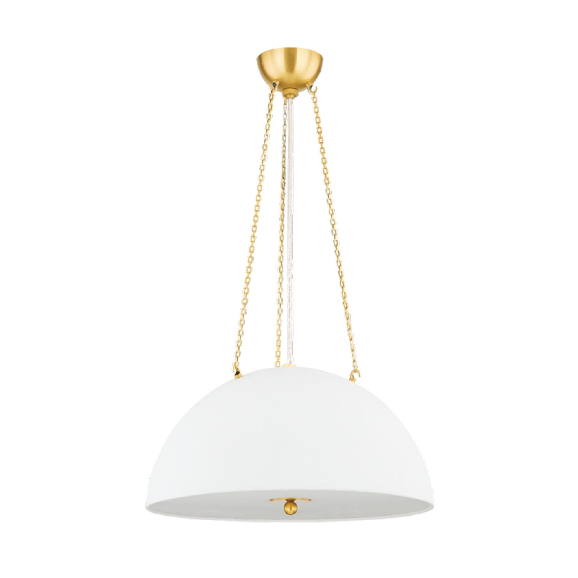 Chiswick 3-Light Pendant in  Aged Brass by  Mark D. Sikes 20L x 20W x 11.25H