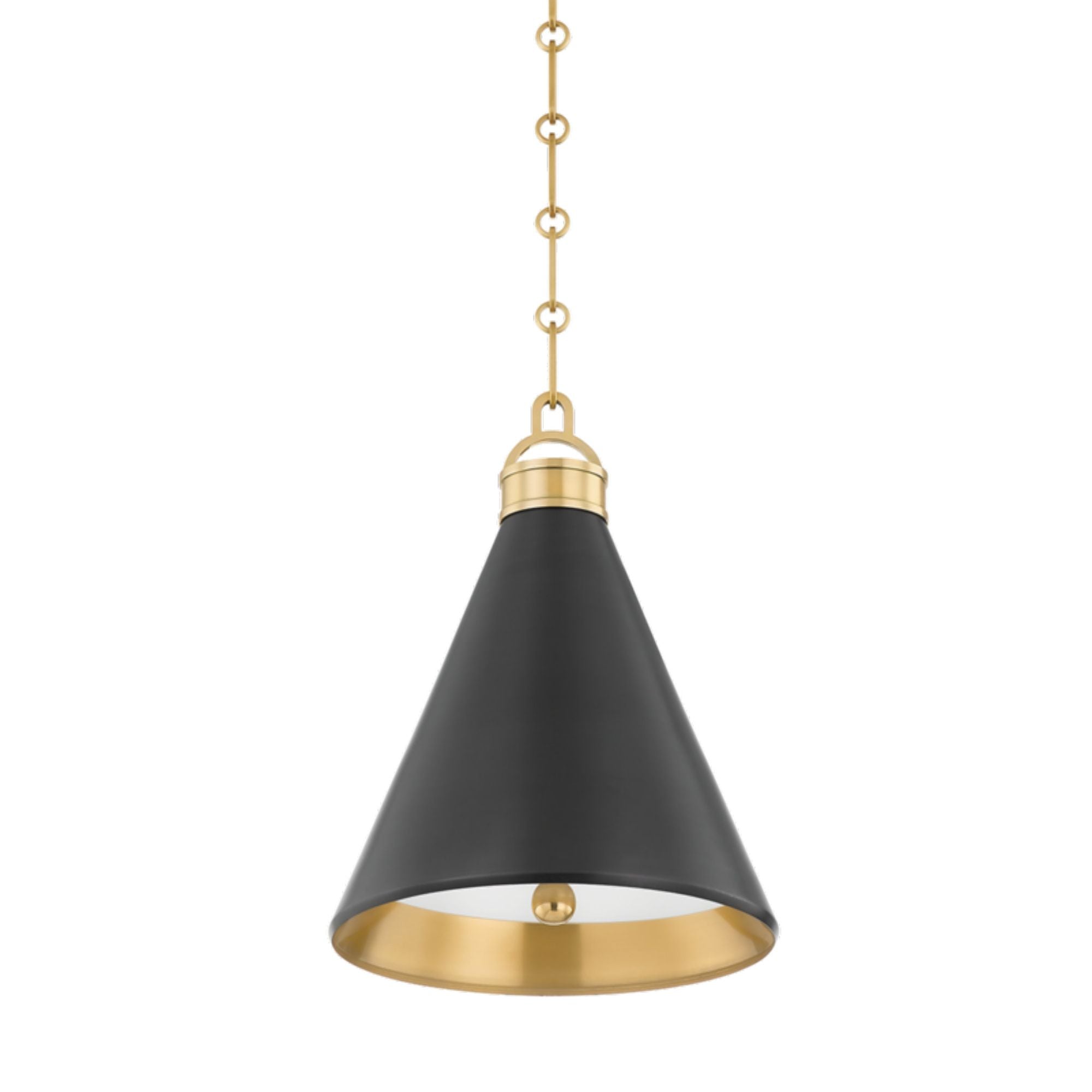 Osterley 1-Light Pendant in  Aged/Antique Distressed Bronze by  Mark D. Sikes 10L x 10W x 13H