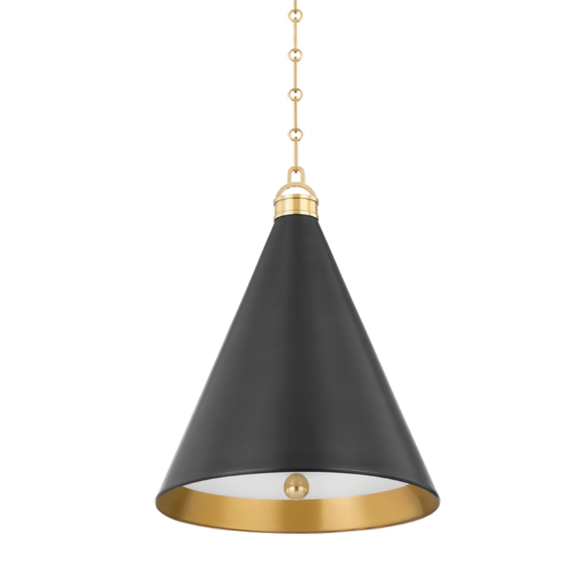 Osterley 1-Light Pendant in  Aged/Antique Distressed Bronze by  Mark D. Sikes 15L x 15W x 19H