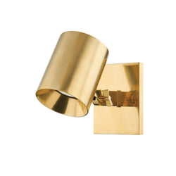 Highgrove 1 Light Wall Sconce in Aged Brass